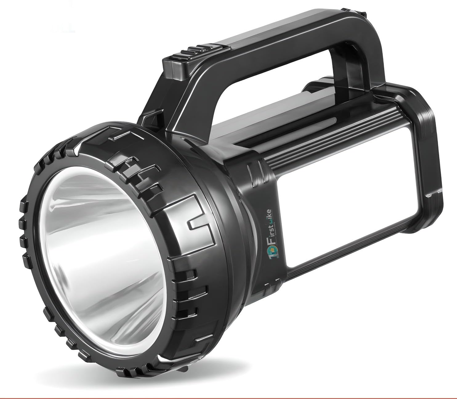 FIRSTLIKE ABS Plastic Portable Rechargeable High Brightness Flashlight Led Torch Light, Brightness Adjustment Led Torch Light Kisan Torch Search Light (100W + Tube)