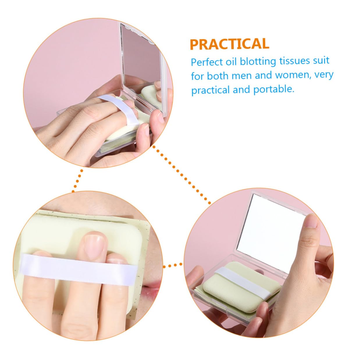 IWOWHERO 3 Sets Makeup for Oily Skin Oil Tissue Quick Oil Absorption Blotting Paper for Face Control