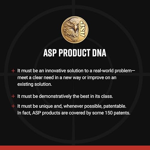 Miniatura 5 de ASP Esposas centinelleantes, restricciones de grado profesional con marcos de acero inoxidable, lazos de acero forjado, llaves de doble cara y