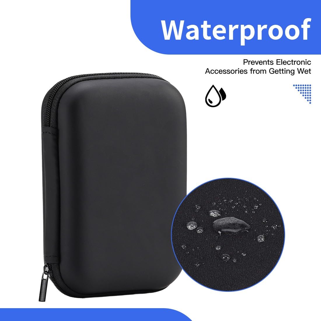 Custodia Hard Disk Esterno, Custodia Ssd Portatile, Porta Hard Disk, Antiurto Rigida Cover Case, Borsa Ssd Hdd, Custodie Per Dispositivi,Portatile Disco Esterno Protettiva Con Scomparti Interni
