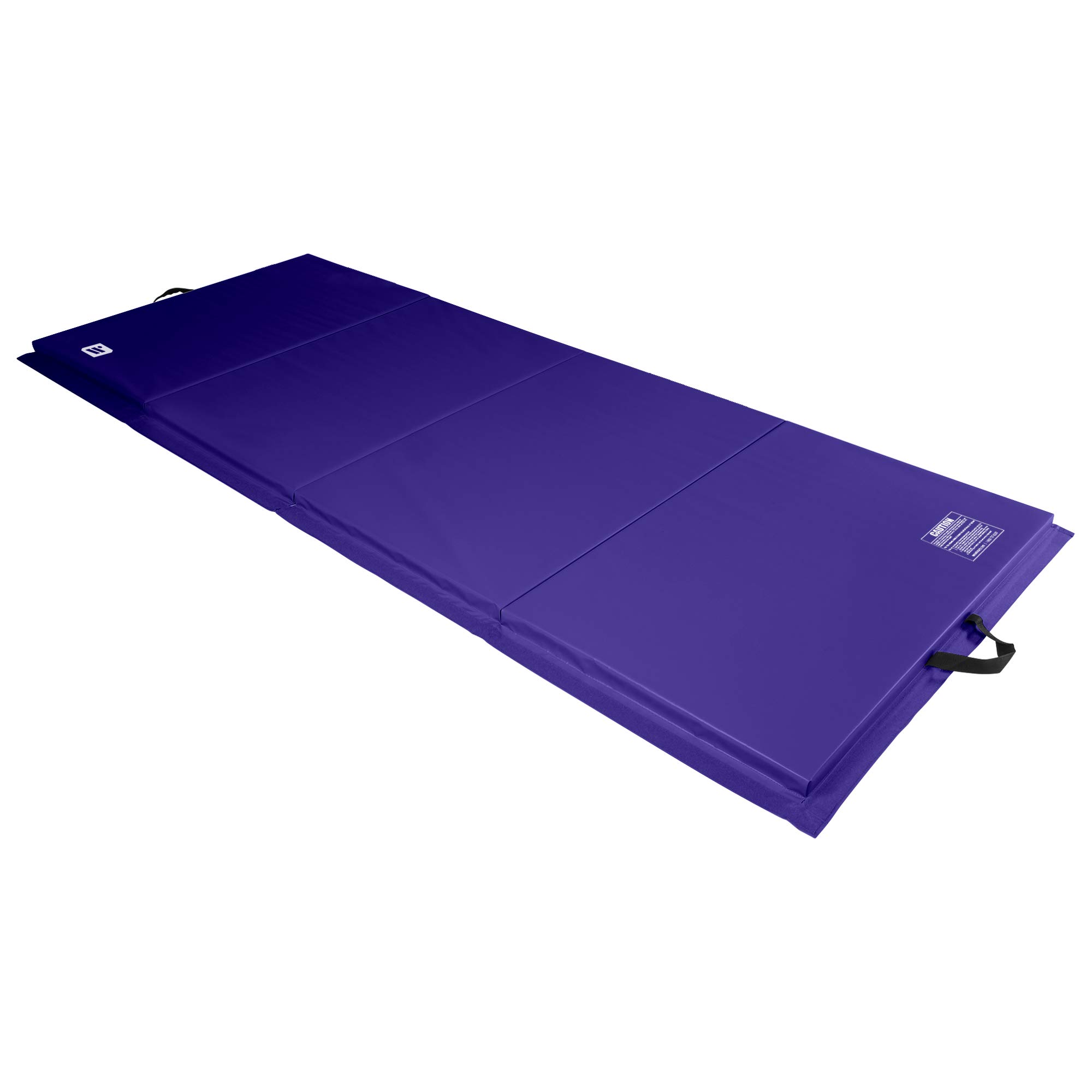 We Sell Mats4 ft x 10 ft x 2 in Personal Fitness & Exercise Mat, Lightweight and Folds for Carrying, Purple