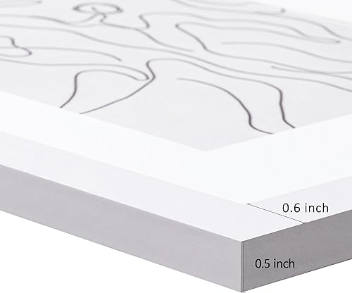 Vista 429 de eletecpro Juego de 10 marcos de fotos de 8 x 10 pulgadas, collage de fotos, decoración de pared, fotos de 5 x 7 con paspartú o de 8 x 10 pulgadas