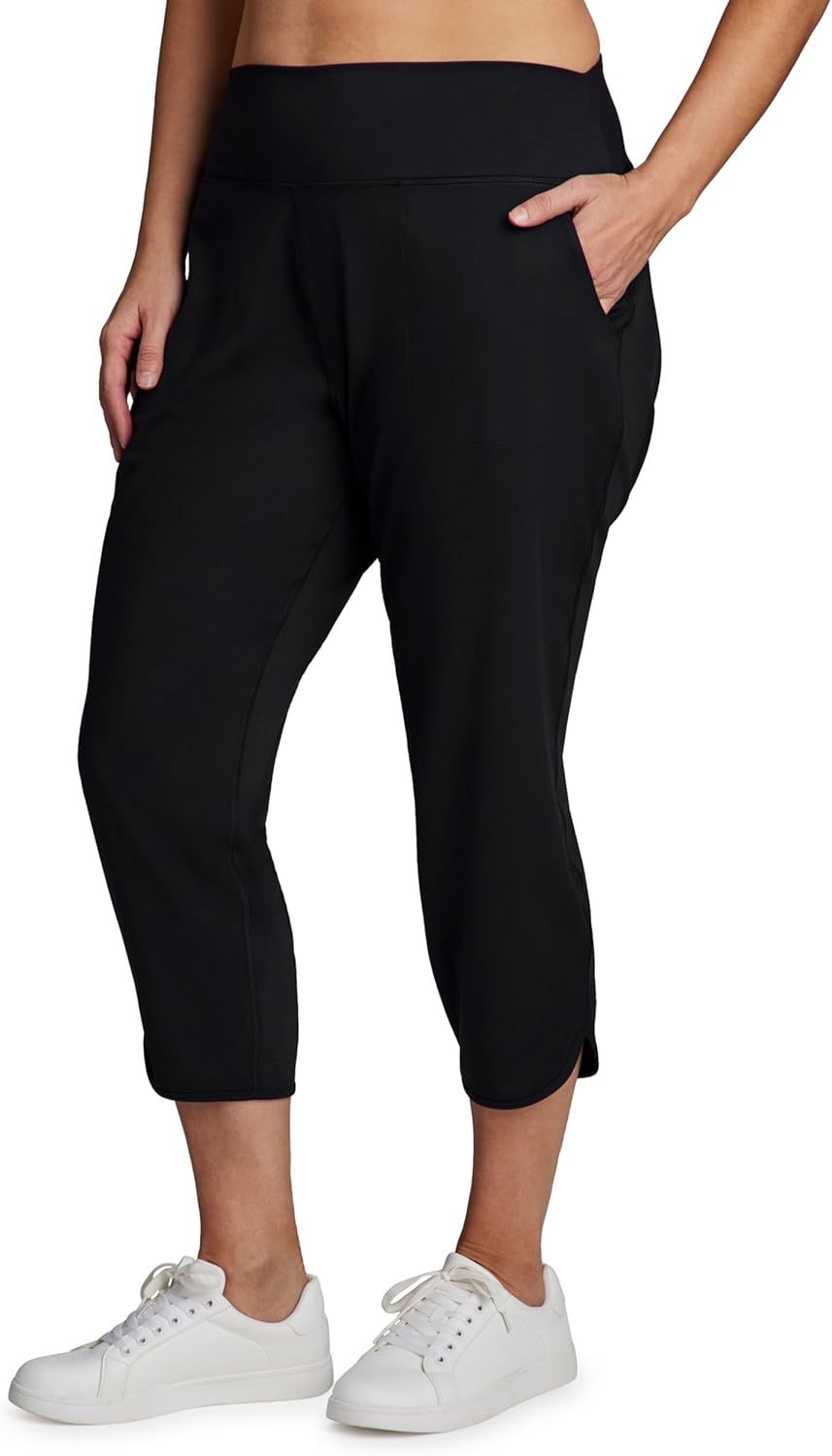RBX Active Women's Plus Size Ankle Pant, Squat Proof Lightweight Ultra Soft Lounge Jogger with Pockets