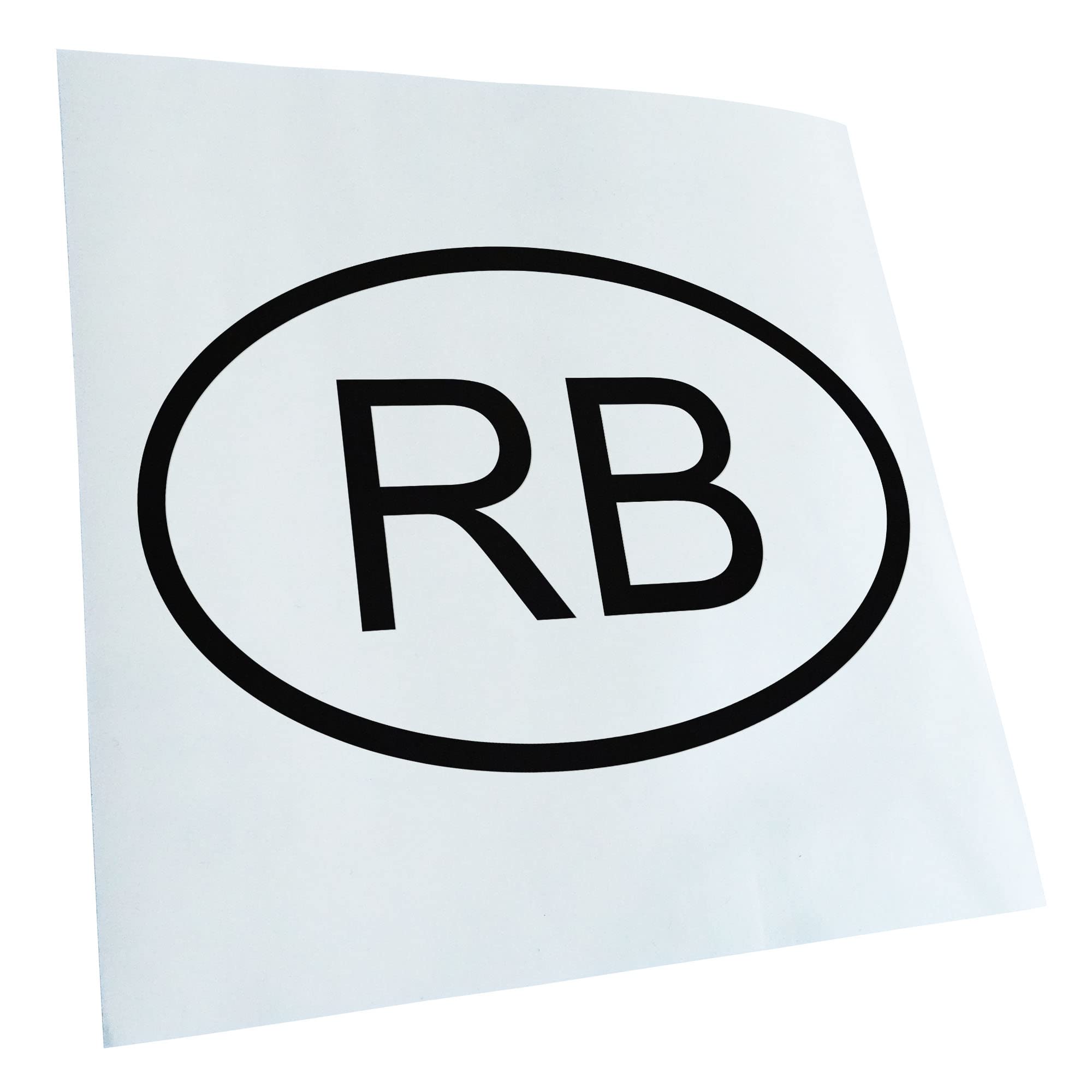 Kiwistar - Car Sticker - Black - 60 x 40 cm Botswana RB - Rear Window Car Sticker Weatherproof for Car Truck Moped Truck - Sticker Exterior Self-Adhesive Tuning Accessories for Window Vehicle Window