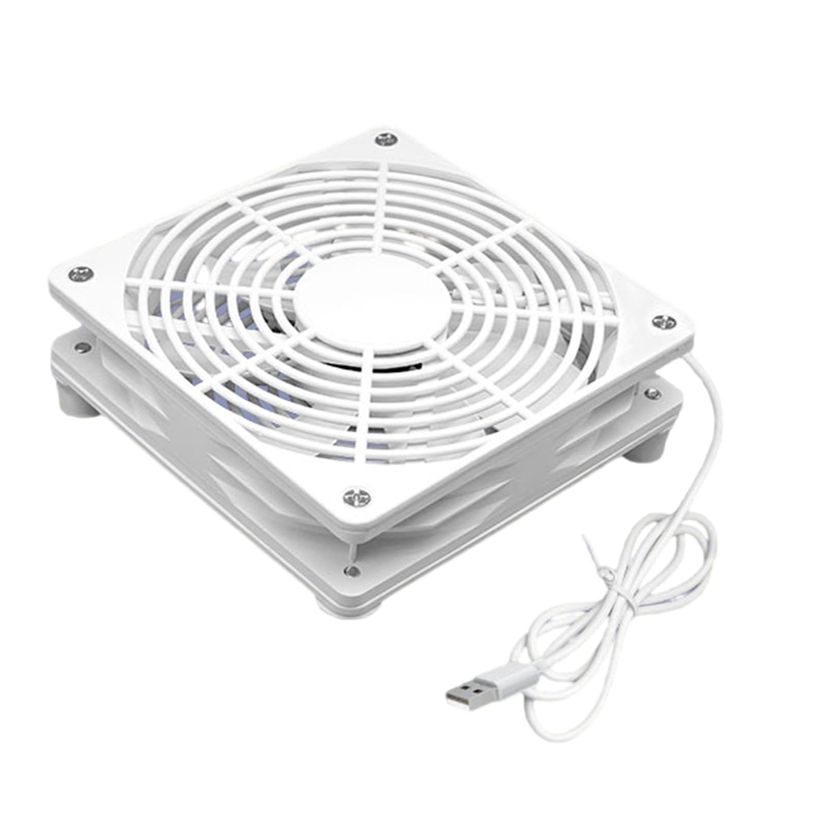 Elnwnnkc Router Cooling Fan Coolers HDTV Box Quiet 5V USB Power 120mm Protective Net for Router Modem HDTV Box Gaming Console Cooling