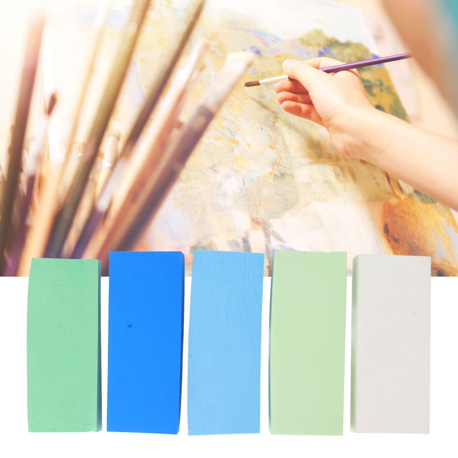 Set di 5 Spugne per Pittura, Leggere e Portatili per Acquerello, Artigianato e Ceramica