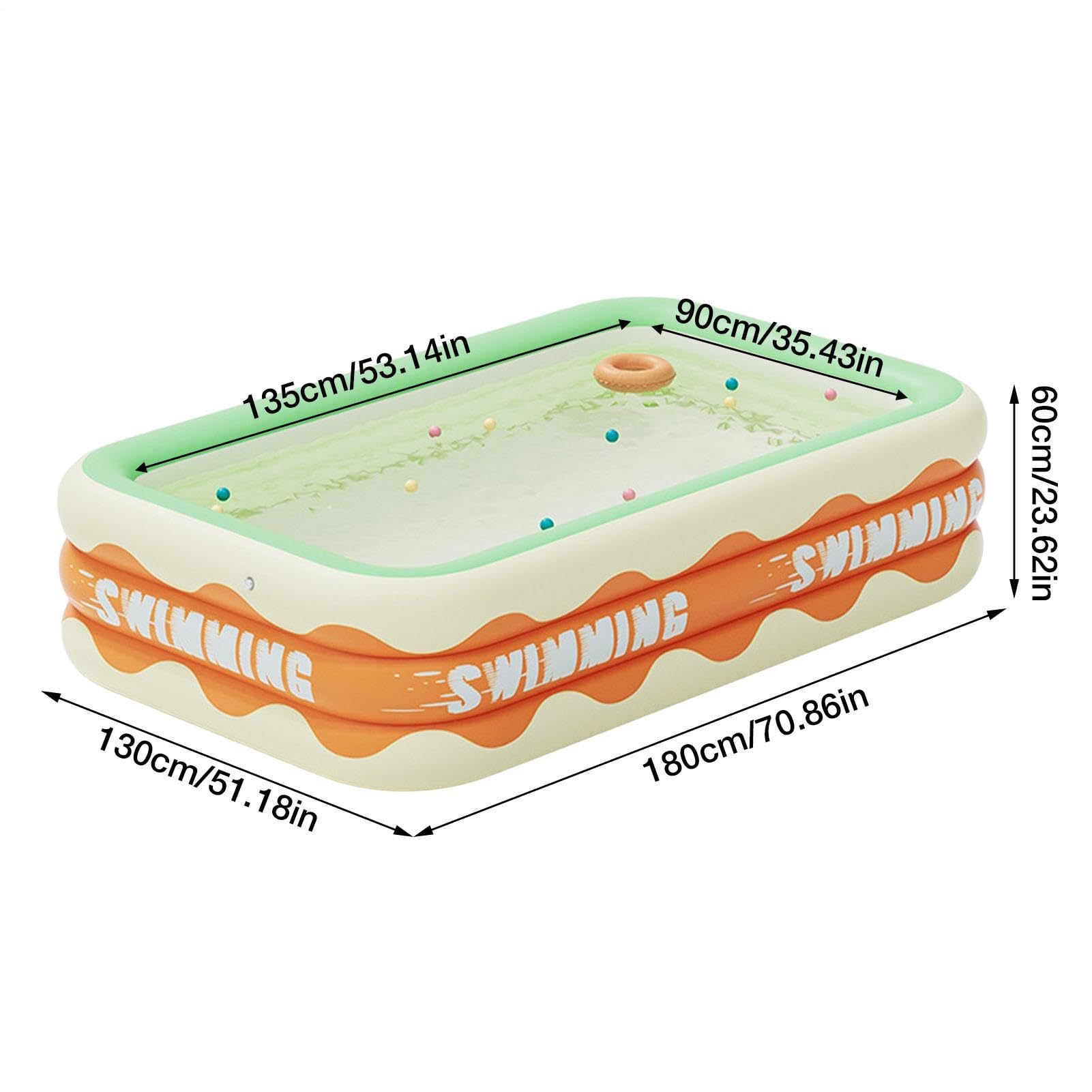 Aufblasbarer Pool Familienpool Für Kinder Und Erwachsene Gartenschwimmbad Familienschwimmbad Sommer Planschbecken