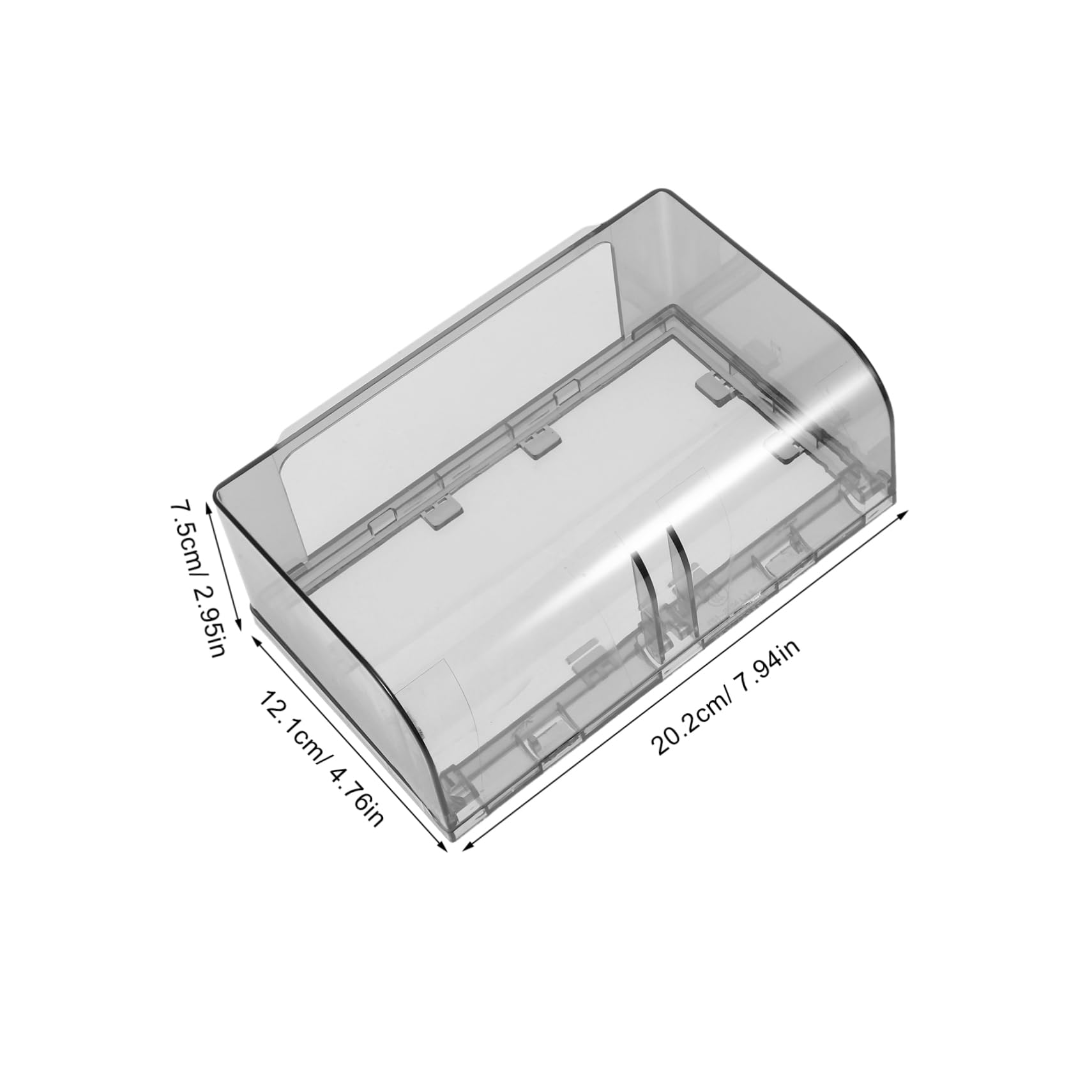 Angoily Weatherproof Cover Socket Cover 2 Gang Wall Switch Sockets Front Plate Installation Box Socket Cover Protector for Outdoor Use Black - Image 3