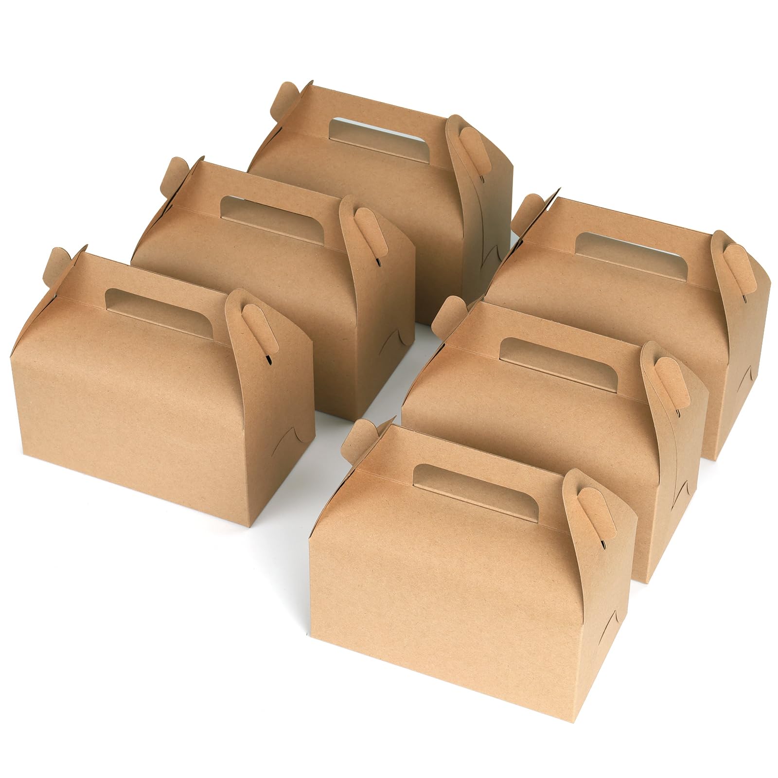 GXFCING 30 Cajas Kraft para Fiestas, Cajas para Dulces de 16,3 x 9,3 x 8 cm, Pequeñas Cajas de Regalo de Cartón Adecuadas para Cumpleaños Infantiles, Bodas, Baby Showers, Navidad, Fiestas