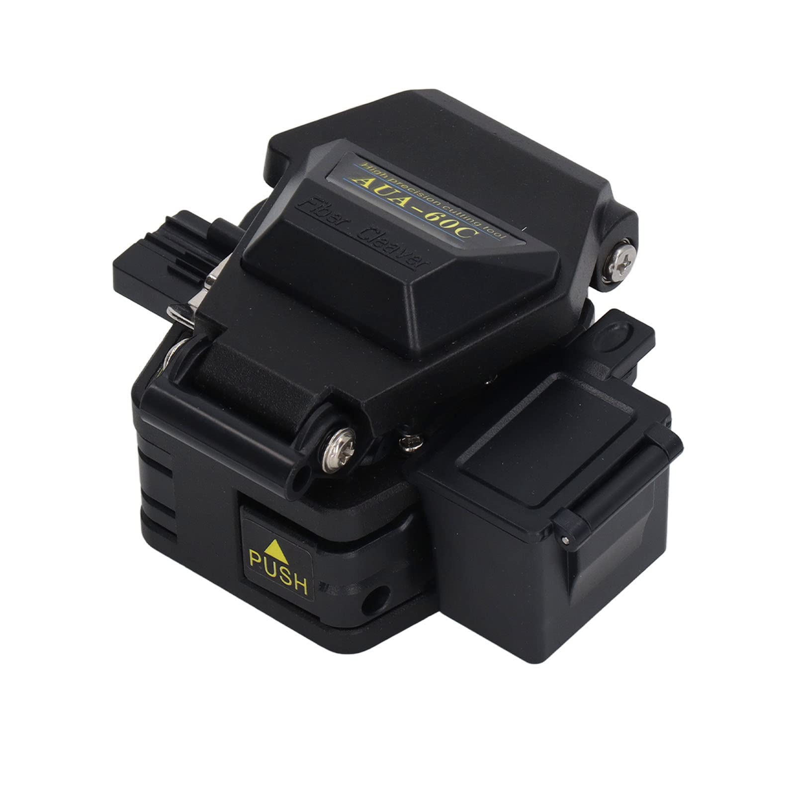 Fabater Kit d'outils pour Couperet de Fibre, Couteau de Coupe de Câble Optique Arrière Automatique, épissure à Froid par à Chaud avec Boîte à Déchets, Lame en Acier au Tungstène de Haute Précision,