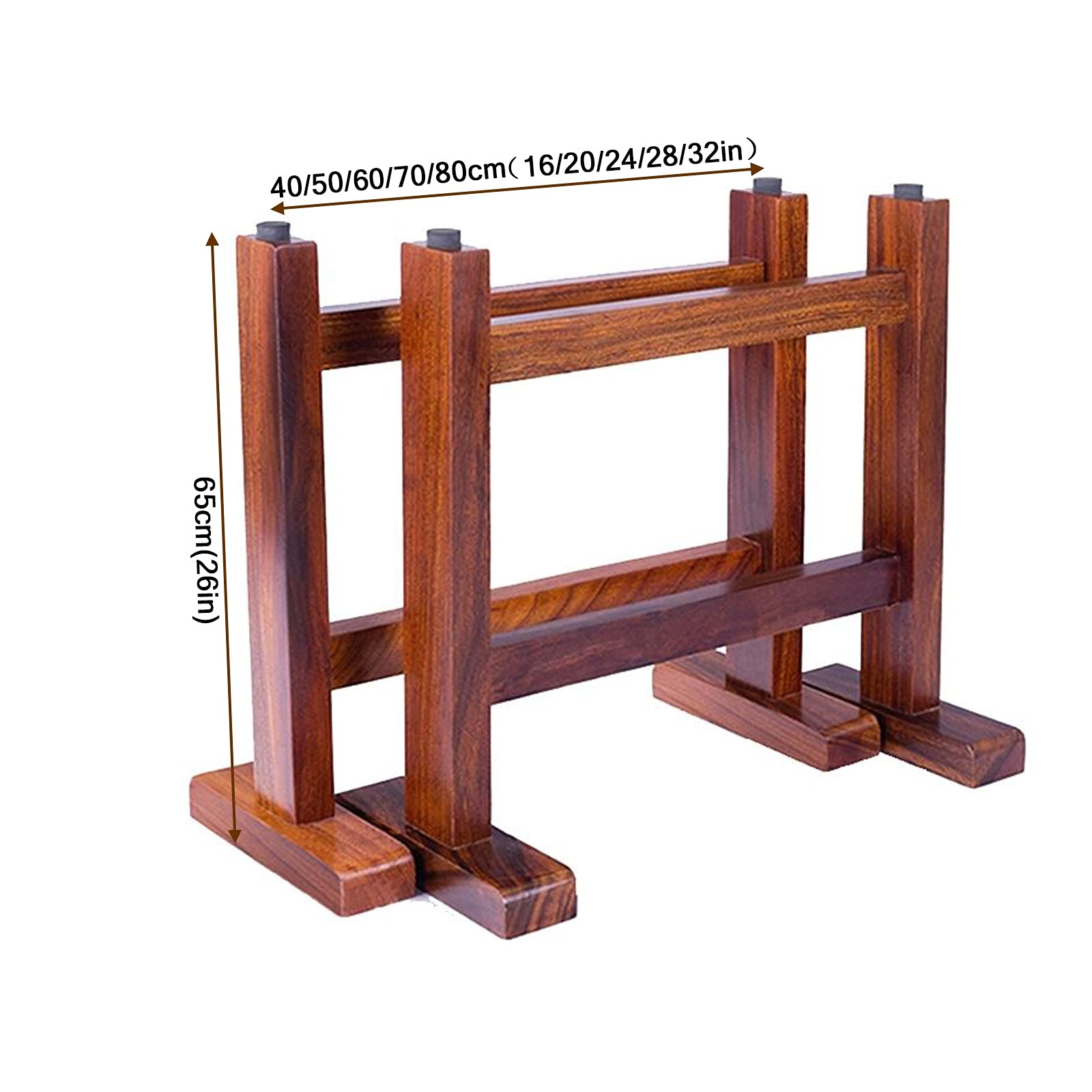 Gamba per Mobili in Legno Massello -Gambe per Tavolo,Stabile Durevole,Bellissimo Motivo,Naturalmente Arrotondato,Piedi per Mobili,Altezza 26in,Tavolo da Pranzo,Bar,Scrivania,Gambe di Ricambio-2 Pezz