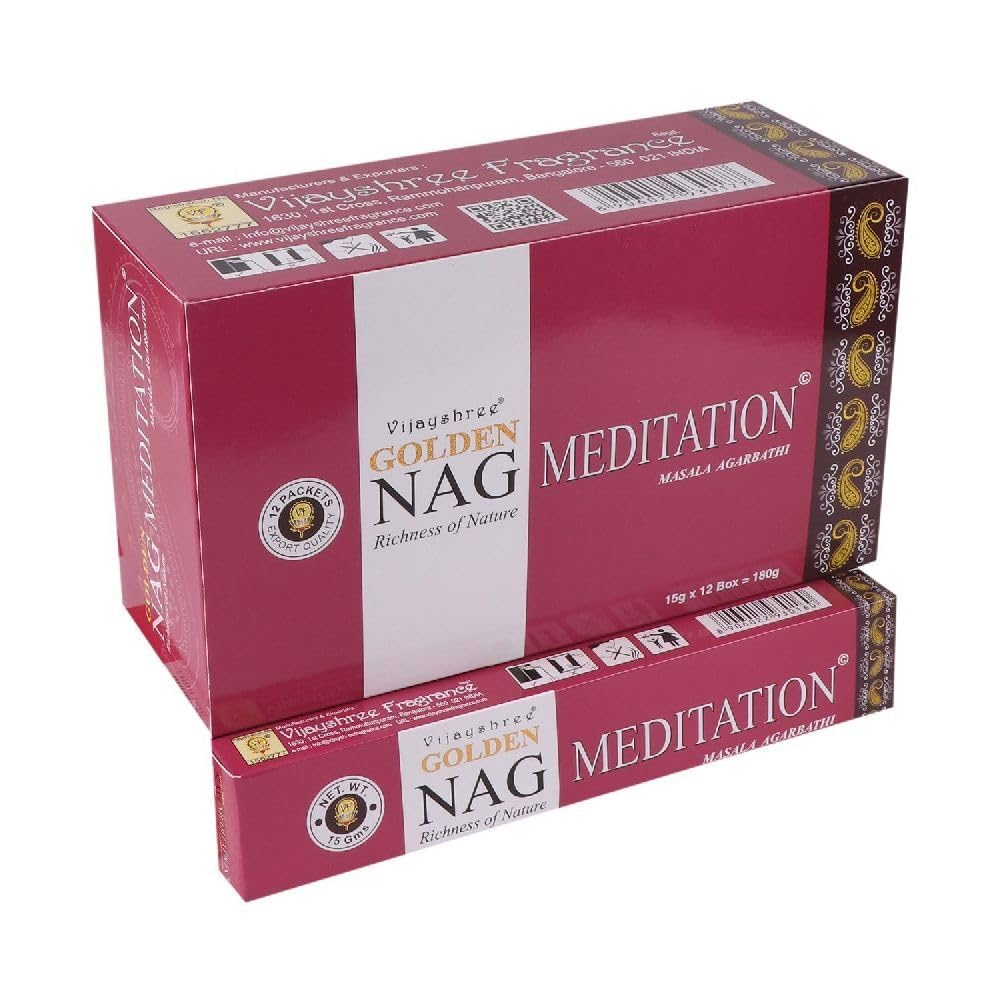 Ancient Wisdom 15g Golden Nag - Meditation Incense
