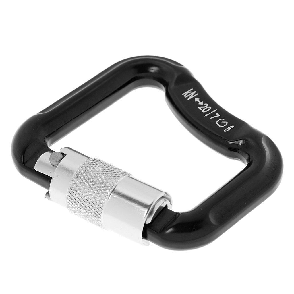 Sharplace (2 Packung D Karabiner Clip, D-Ring Haken Gleitschirm Fallschirm Karabinerhaken