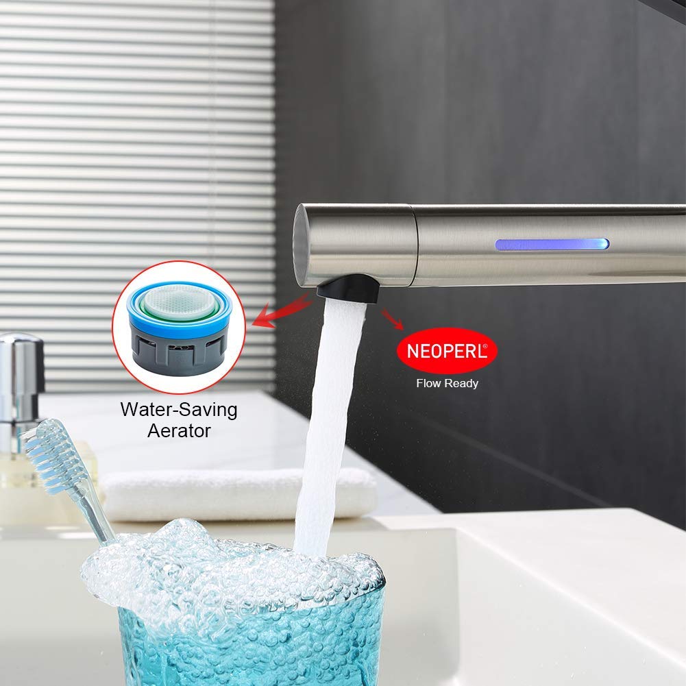 Grifema G11002A Dotknij umywalki LED, szary, 3/9 cala