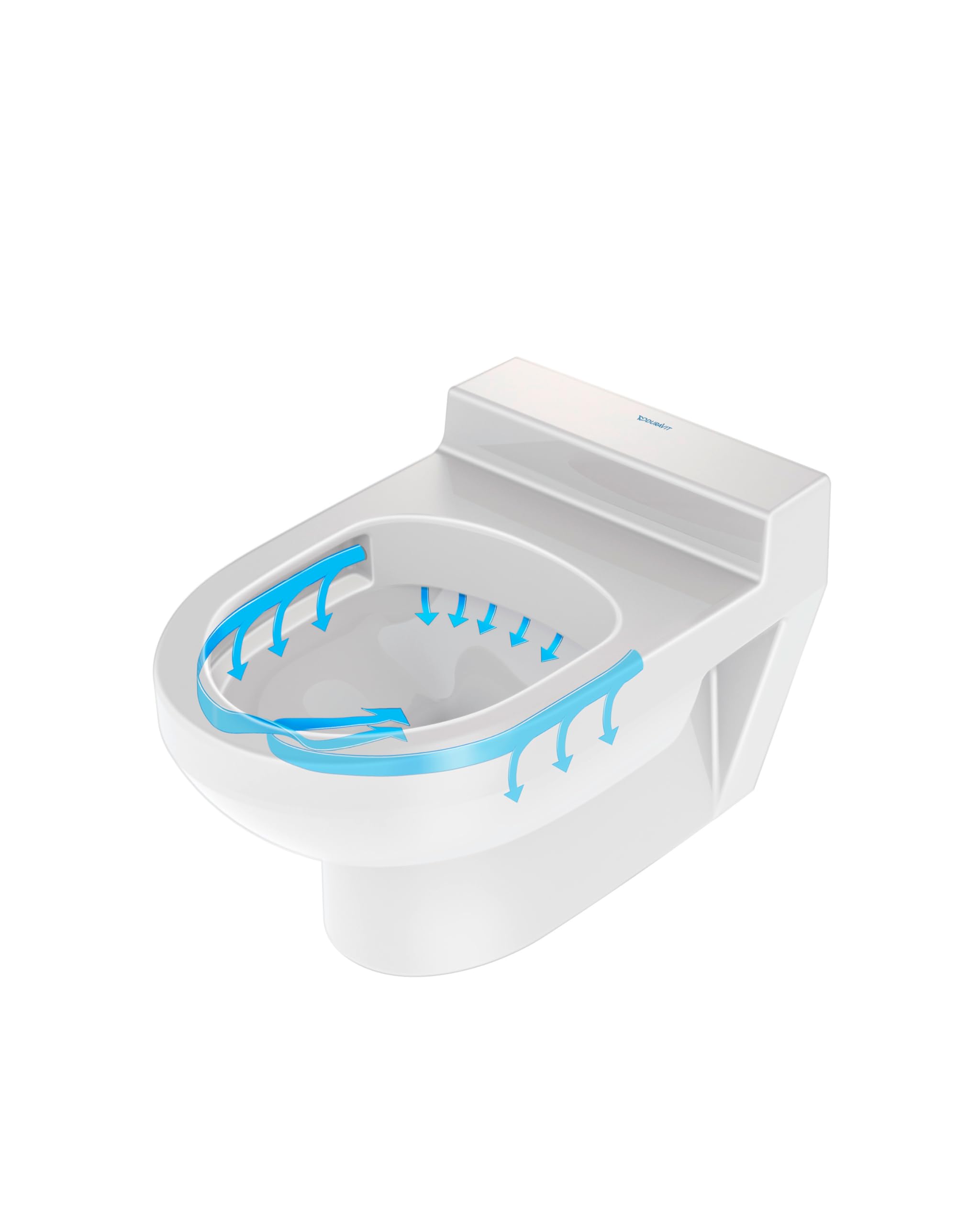 Duravit No.1 WC suspendido Compact, sin borde, 325x480mm, salida horizontal, 257409, Color: Blanco
