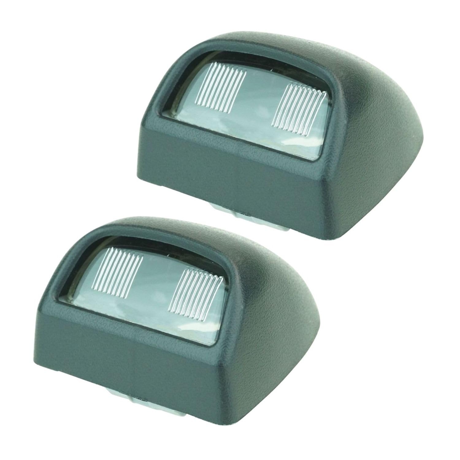 BZNJJPLS Rear License Plate Light Lens Pair Set for GMC for Yukon 2000-2006 for Sierra 3500 2005-2006 & Classic 2007 for Sierra 3500HD 2007-2014 for Yukon XL 1500/2500 2000-2006 Black