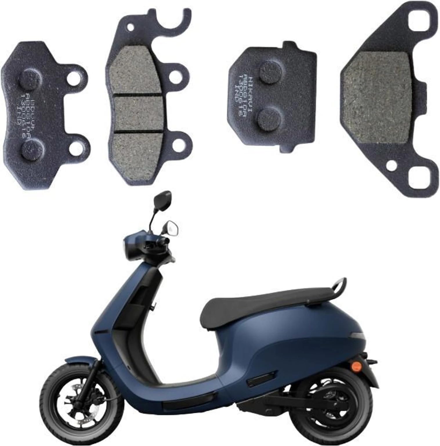 MV Ola S1, S1 Pro Full Set Disc Brake Pads, Front and Rear, Compatible with Gen 1, 2 and 3-picture-16