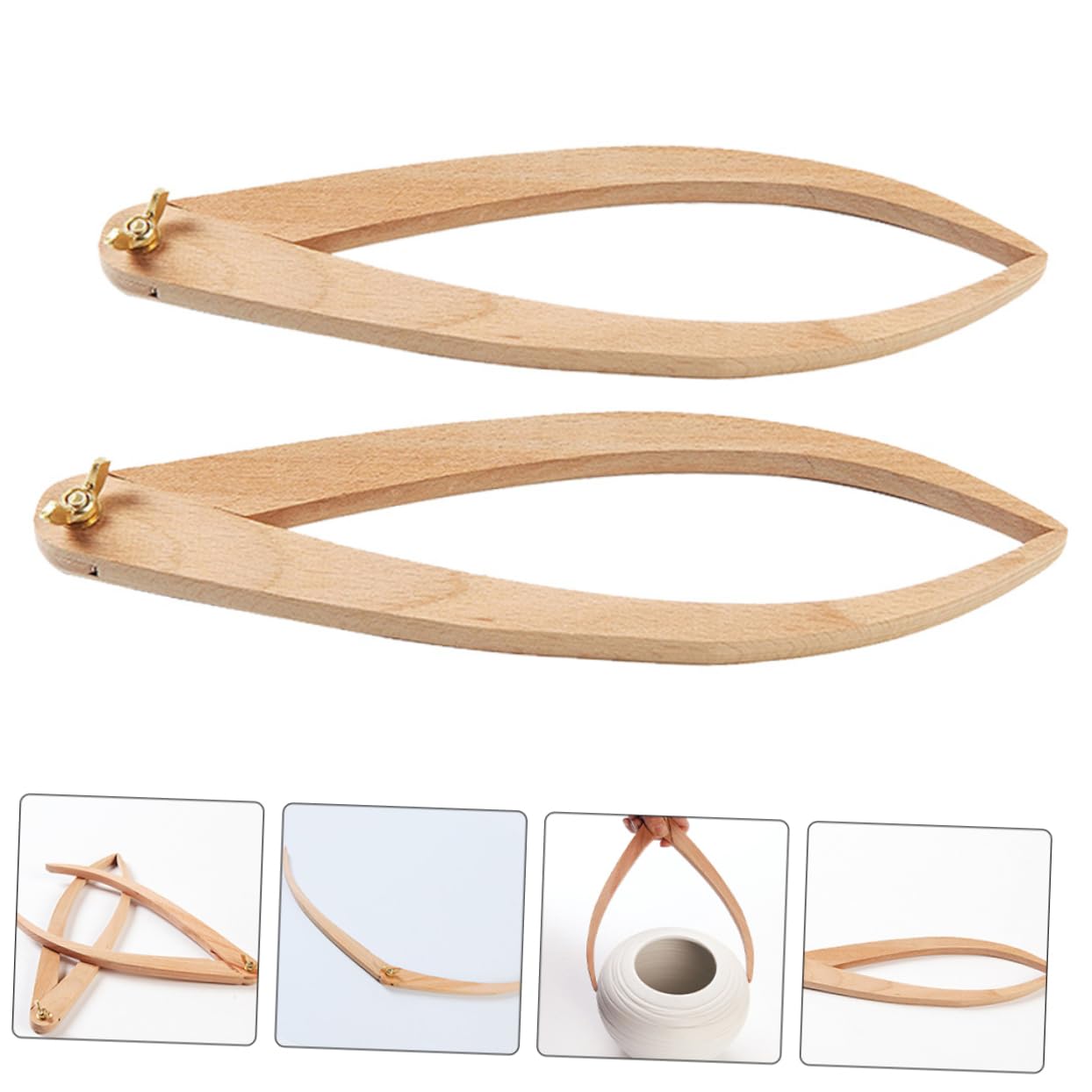 TEHAUX 10piezas Calibradores Externos De Cerámica Para Escultura De Medición De Pottery De Calibradores De Precisión Superficie y Diseño Antideslizante