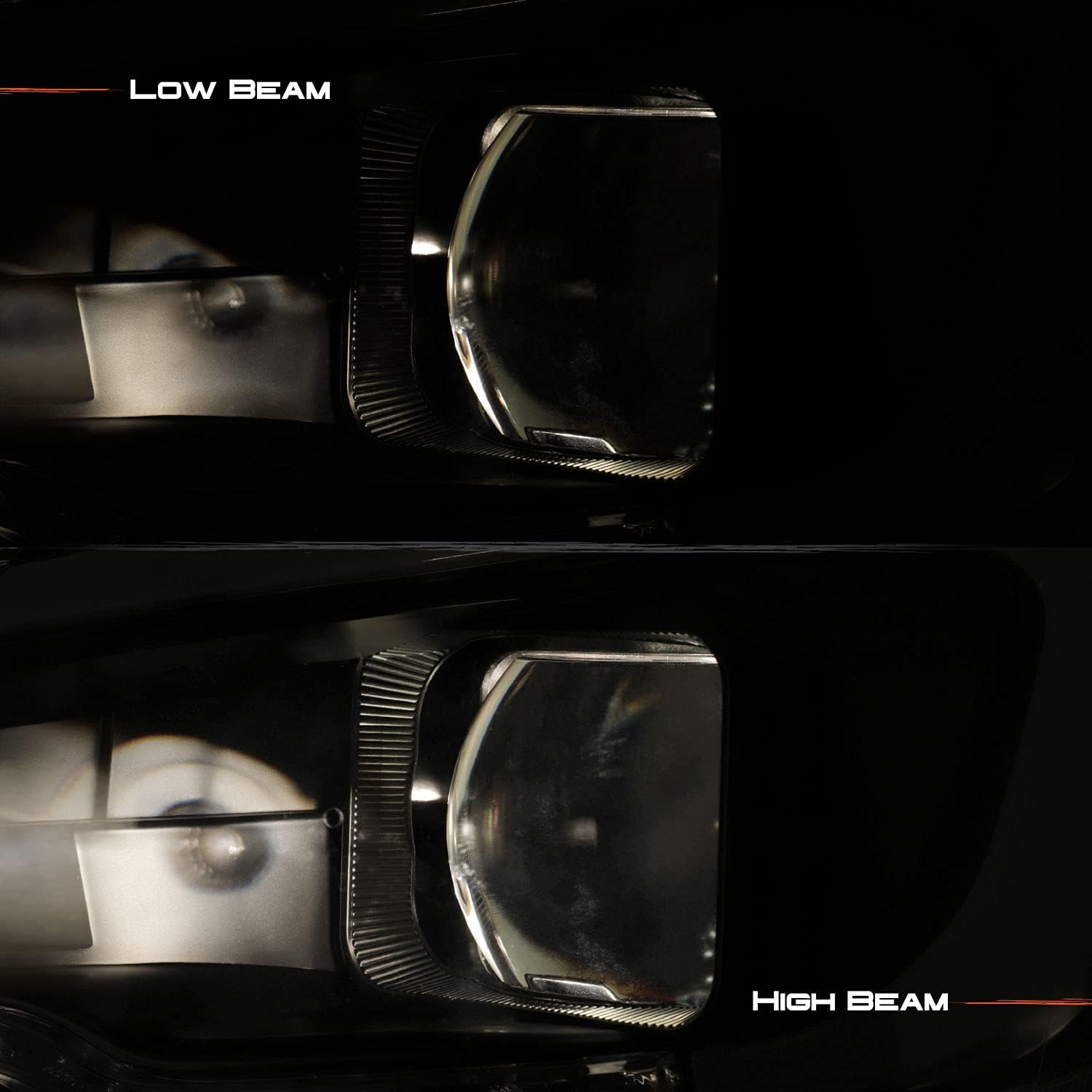 AKKON - For 2015-2021 WRX/WRX STI C-Shape LED DRL + LED Sequential Signal Black Smoked Projector Headlight