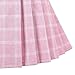 Girls Skirt Pink Grid Check Plaid Pleated School Tennis Mini Casual Size 13-14