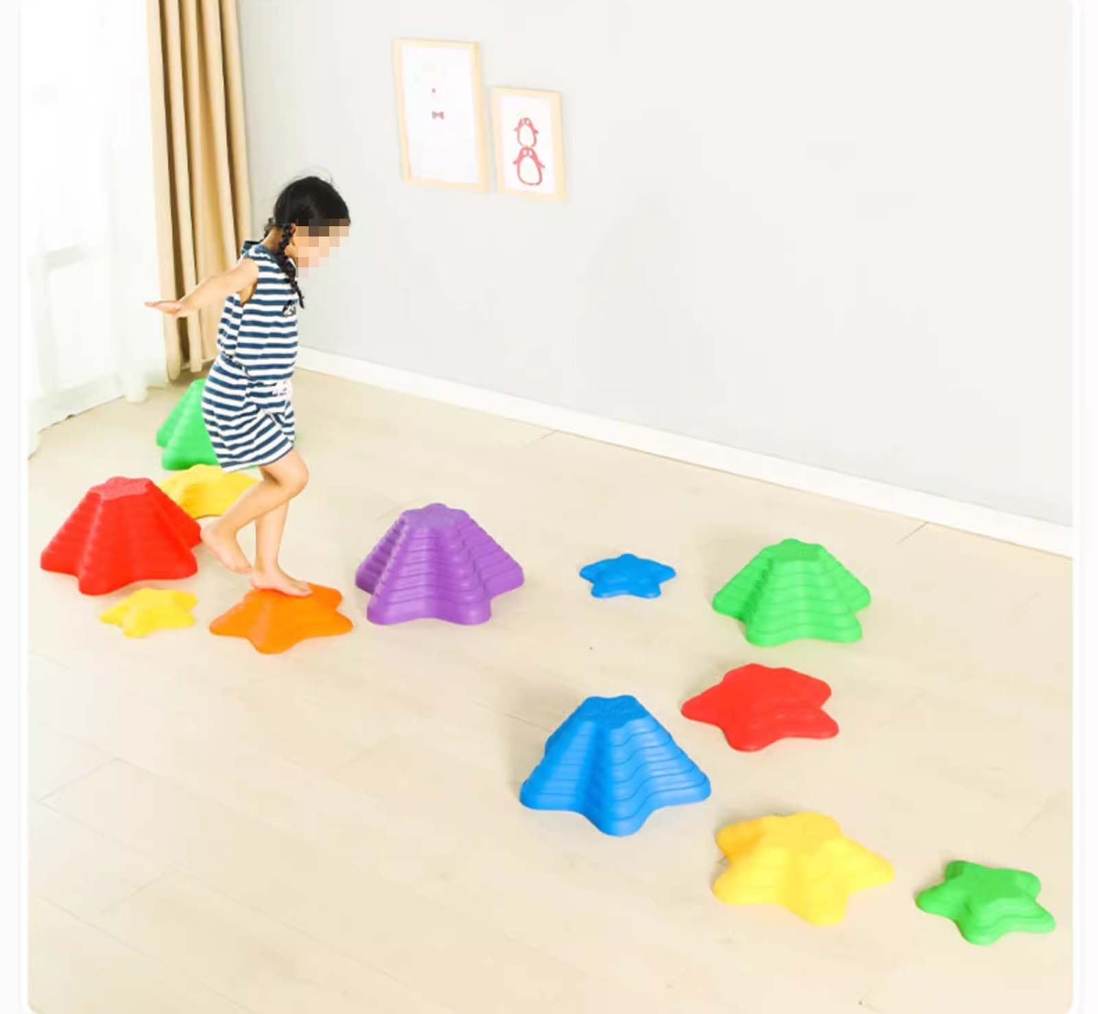 Giocattoli per equilibrio a pedale per bambini, attrezzatura per allenamento Stone Sense per bambini per interni