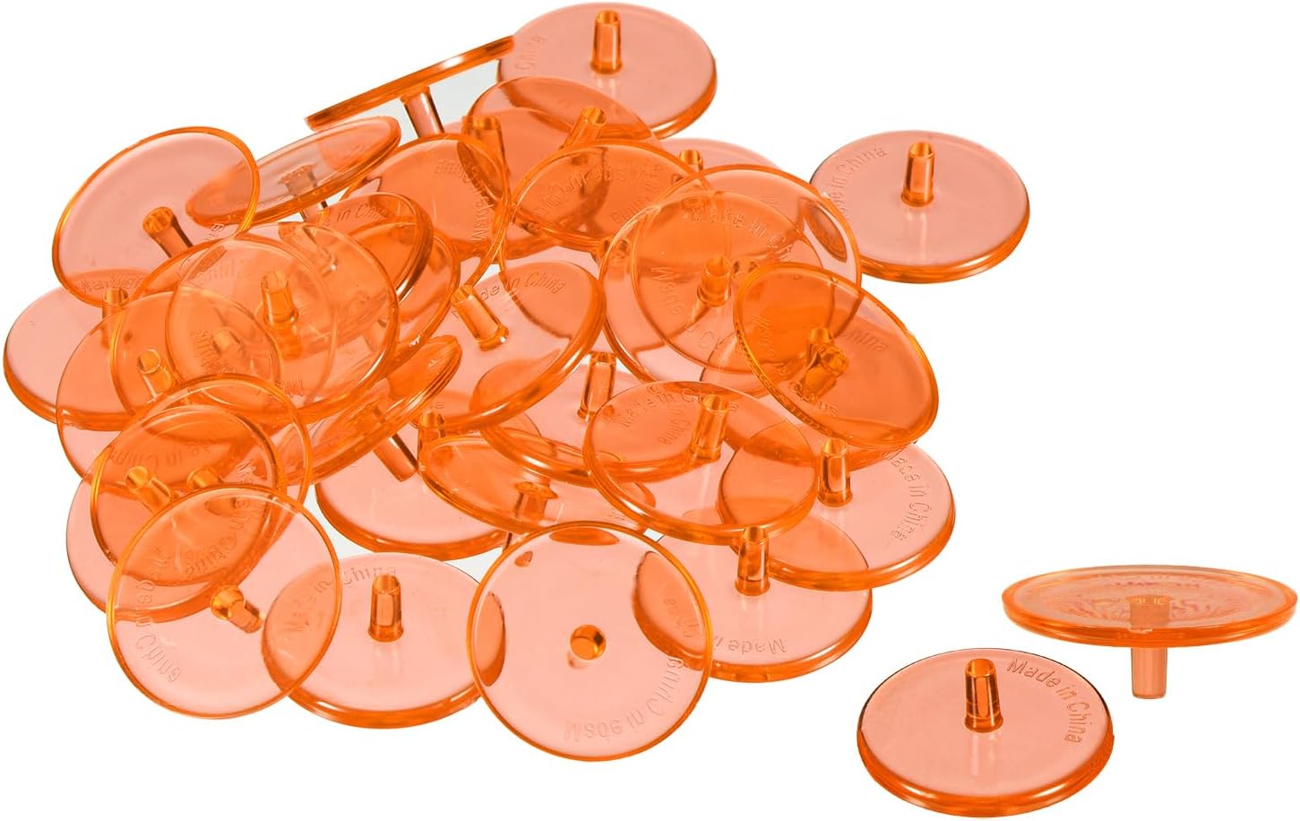 PATIKIL Golf Ball Marker, Pack Round Transparent Flat Position Mark Places Marking Tool Golf Sport Accessory