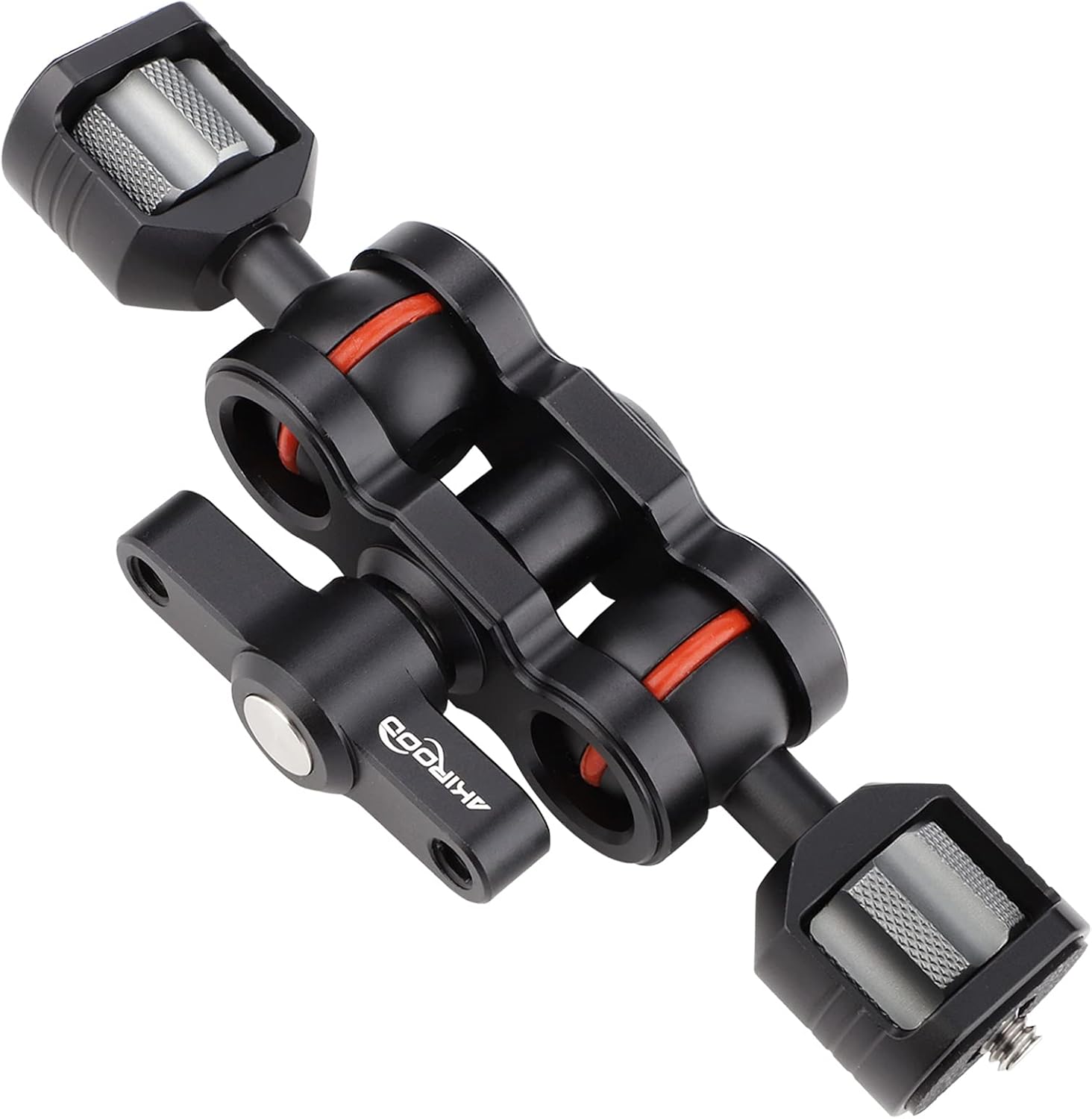 Magic Arm with Double Ball Heads 360 Degree Rotation Articulating Arm for Gimbal Camera Cage,Field Monitor, Lights, Audio Recorders,Microphone,Audio Recorders