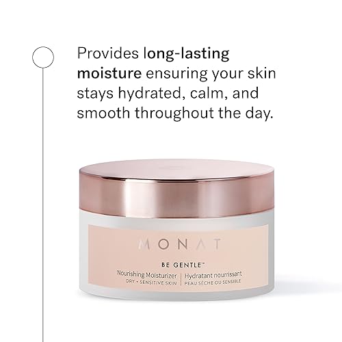 Miniatura 2 de MONAT Be Gentle Nourishing Moisturizer - Hidratante facial con ácido hialurónico y células madre vegetales. Crema hidratante nutritiva para el