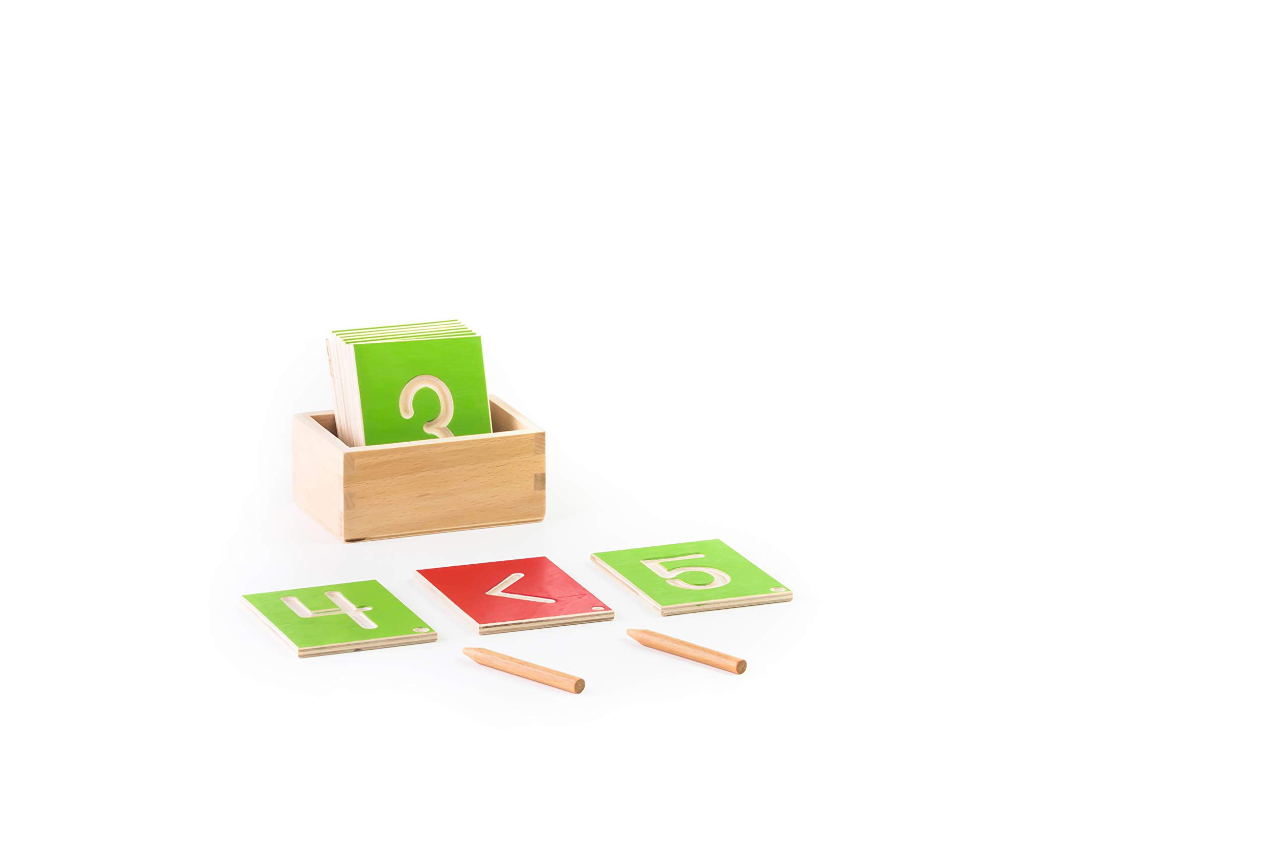 Jouet éducatif Montessori En Bois Pour Maths 4-6 Ans - Planche Double Face Avec Chiffres, Cartes Et Bâtonnets - Cadeau école Maternelle
