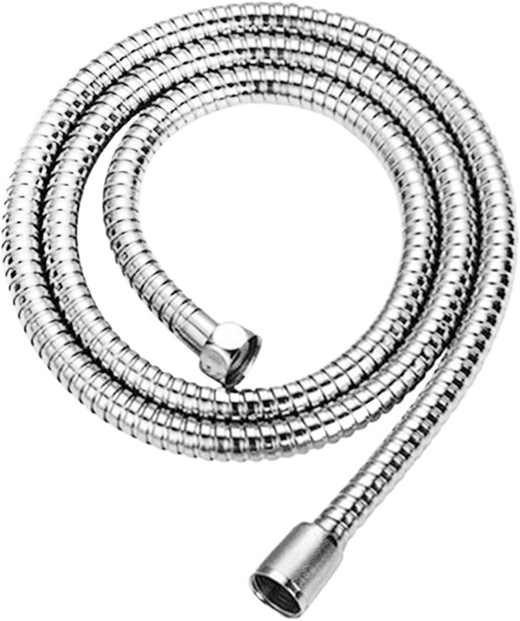Shower Hose, Stainless Steel Flexible Bathroom Shower Hose Gasket, Washers, Chrome/Black, 1m/1.5m/2m