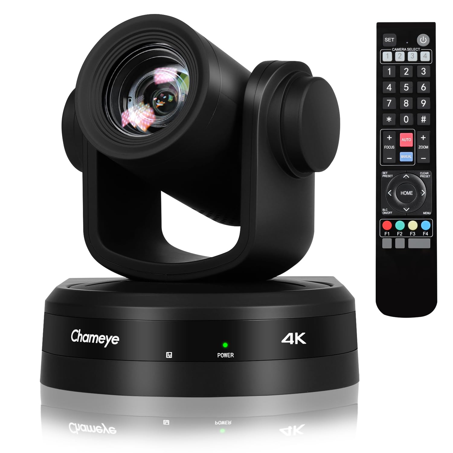Chameye Telecamera 4K PTZ con 20x Zoom Ottico AI Tracciamento USB3.0/HDMI/LAN(PoE), Registrazione della scheda TF, Telecamera per Conferenze e Streaming in Chiesa Funziona YouTube/OBS (CH420)