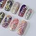 Vibrant Gothic Handmade Press on nails, Long Short Press Nails Tips Full Cover 10Pcs Vibrant Gothic Press on Nails Fake Nails 3D Easy Wear