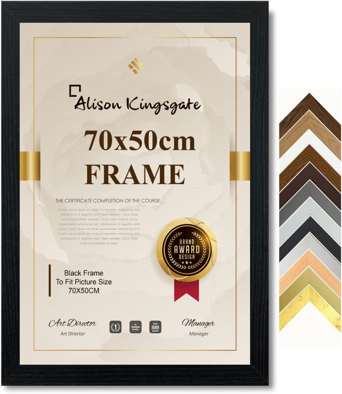 Alison Kingsgate Modern 50x70cm Frame With Plexiglass Front Large