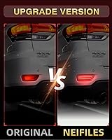 Vista 4 de Luces Reflectantes LED para Parachoques Trasero Compatibles con Luz Antiniebla para Jeep Compass 2011-2017, Conjunto de Luces para Grand Cherokee