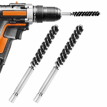 Golf Clubs Head Hosel Brush Golf Shaft Ferrules Brush Stainless Steel Bore Brush Wire Brush Cleaning Tool Electric Drill Wire Brush for Wood and Iron 2