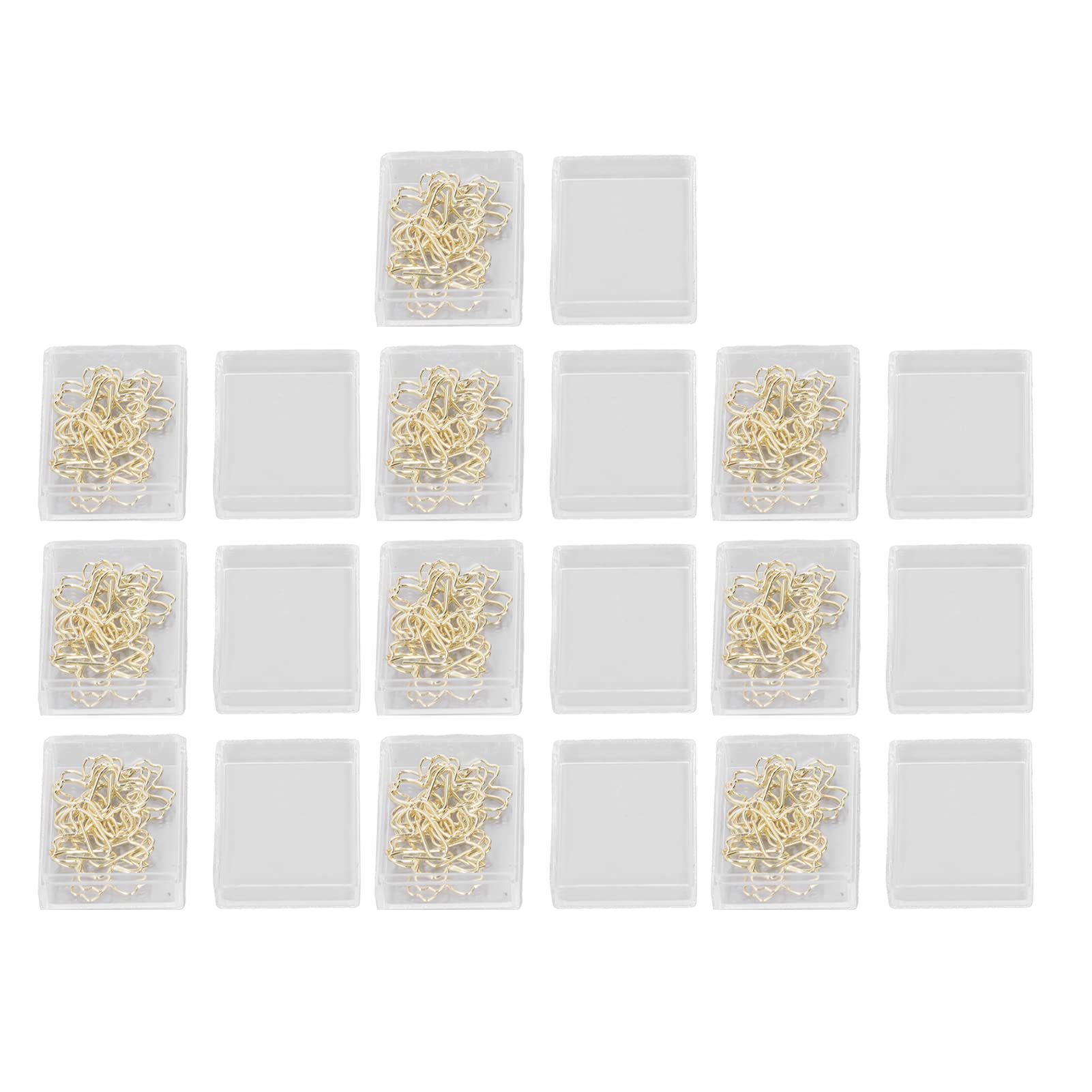 Lot De 100 Trombones En Forme De Fleur - Galvanisés - Décoratifs Pour Bureau, École - Avec Boîte - 6