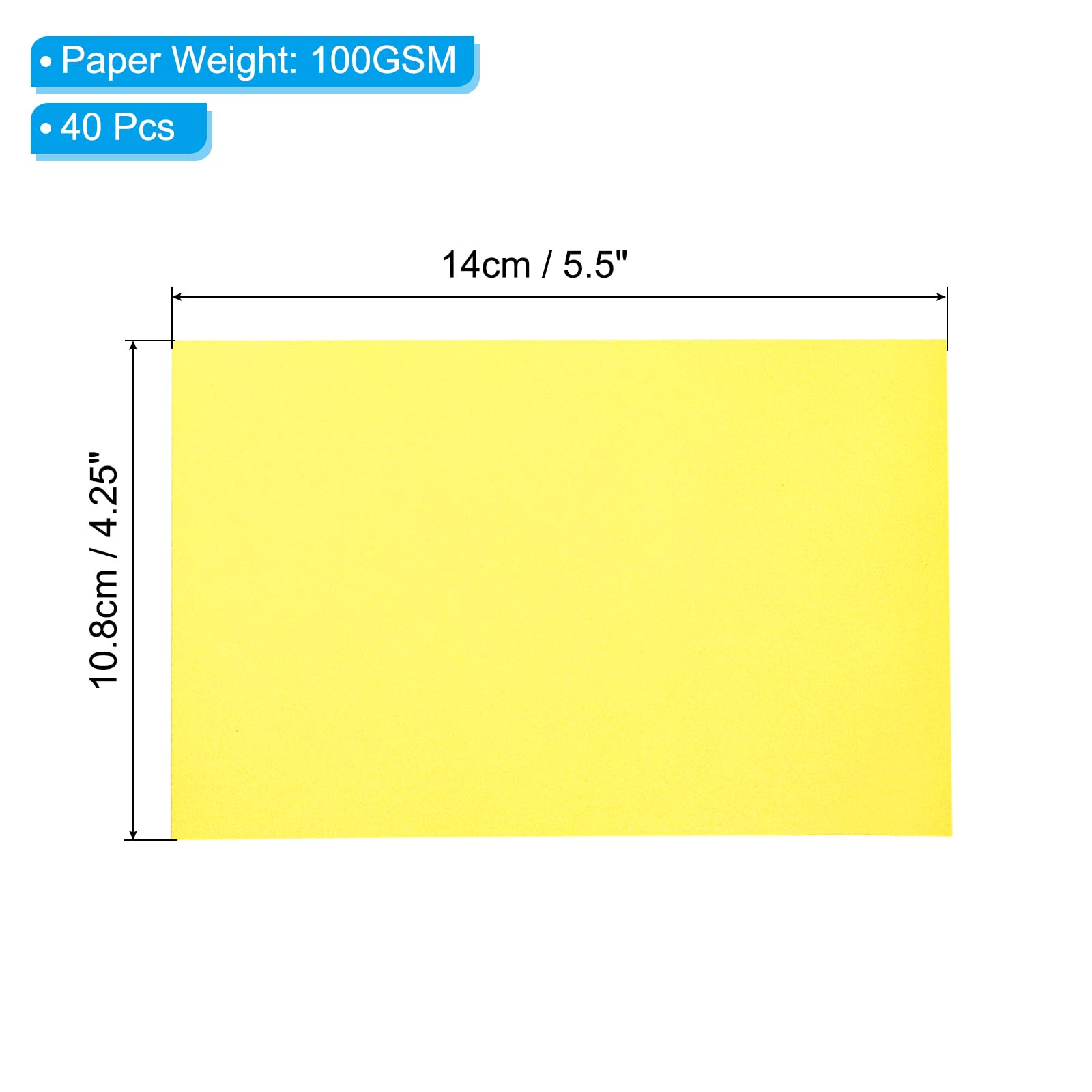 PATIKIL 40 Sheets Vellum Paper 4.25x5.5 - Image 2
