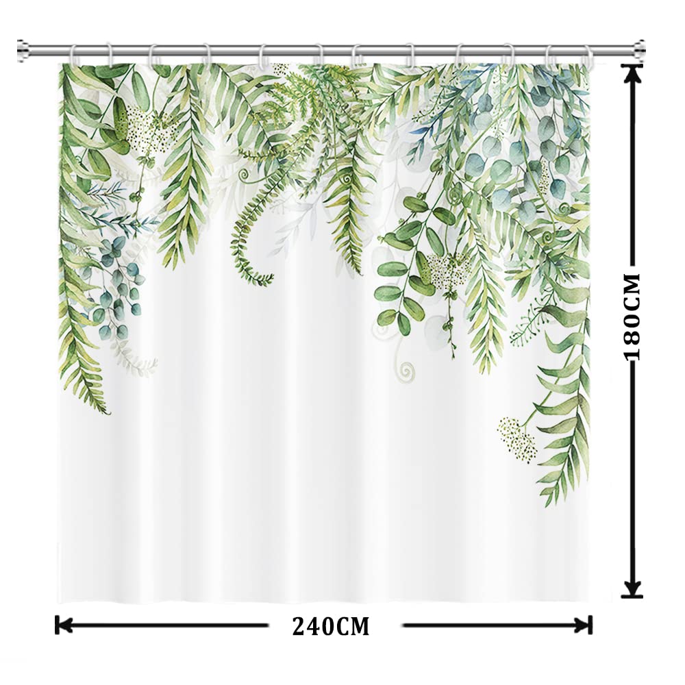 Uiiooazy Green Eucalyptus Shower Curtain - Image 3