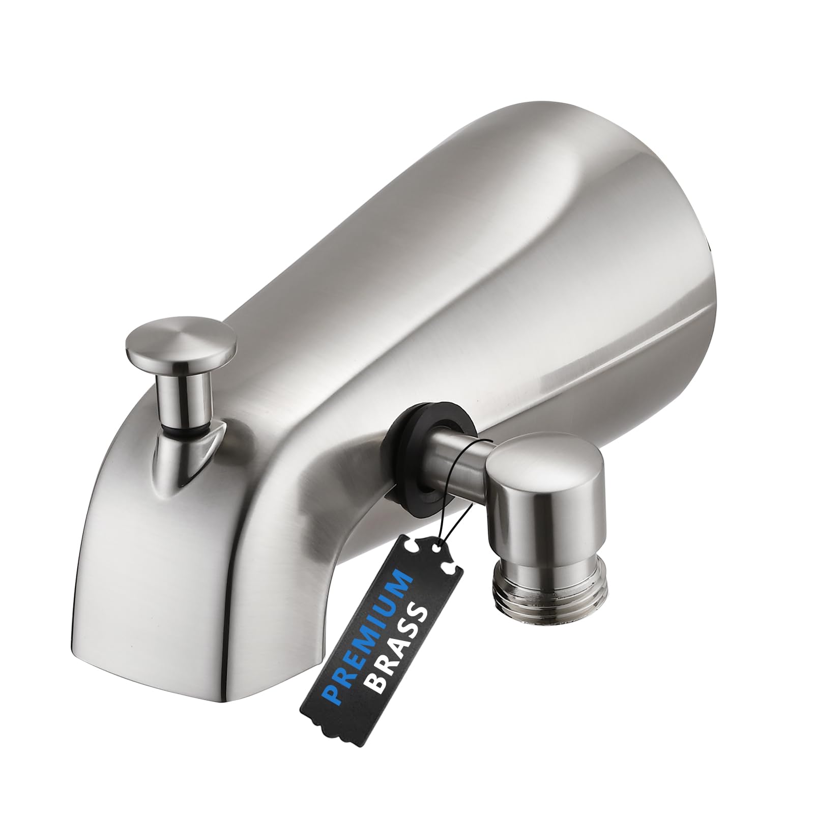 PROOX All Metal Tub Spout with Diverter Brushed Nickel, Diverter Tub Spout for Hand Shower