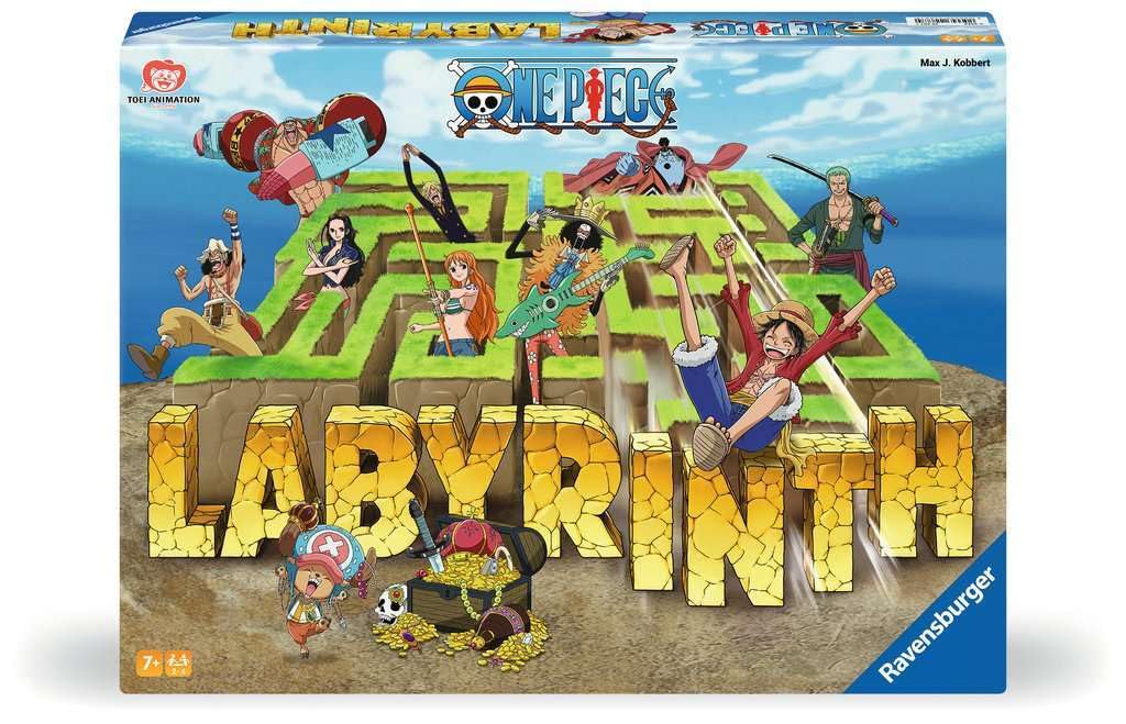 Ravensburger 22887- One Piece Labyrinth - The Classic Game for 2-4 Players Aged 7+ in The Look of one of The Most Successful Anime Series of All time.