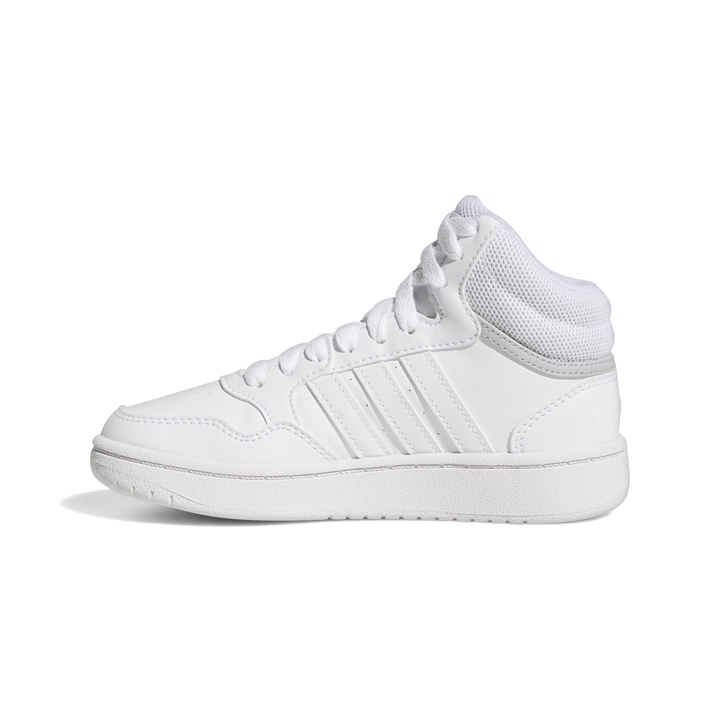 adidas Unisex Kids Hoops Mid Shoes, Cloud White/Cloud White/Grey Two, 3.5 UK