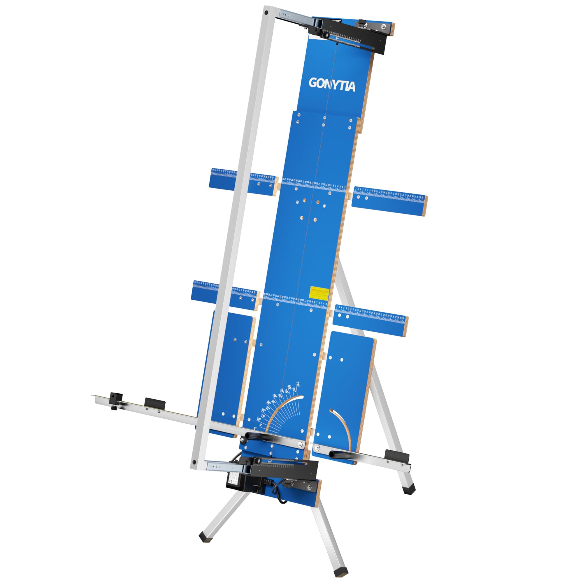 MODELL7 Coupe-polystyrène 200 W, 1300 mm, autonome, kit complet avec 10 fils de coupe, 1 plaque de support d'échafaudage et 2 poignées à ressort