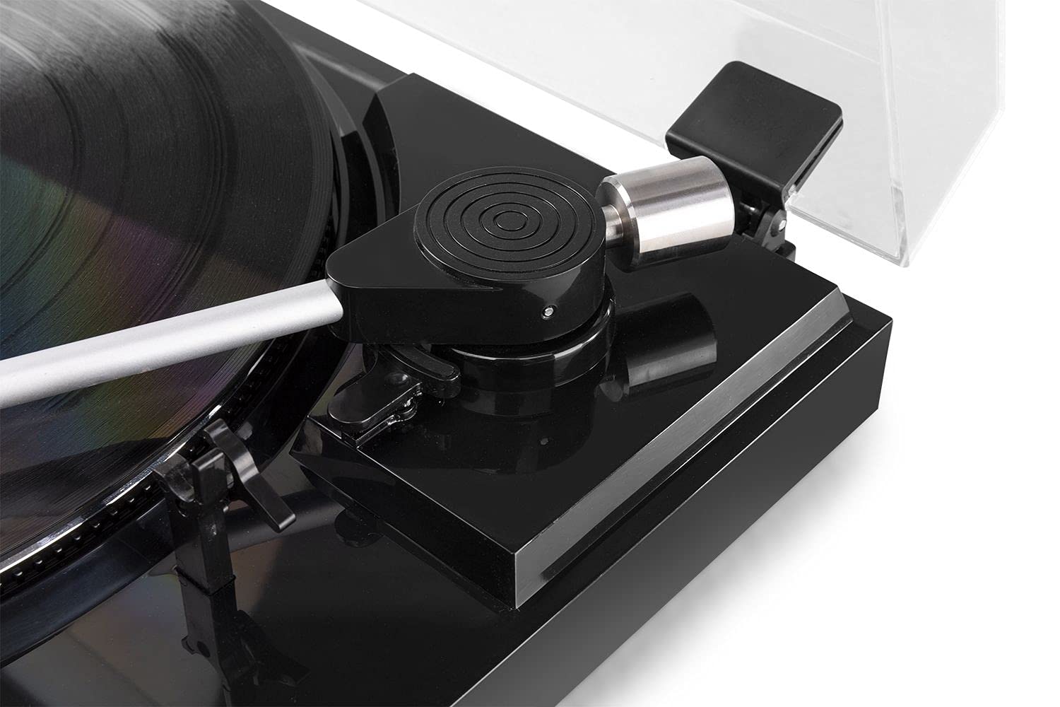 Audizio RP310 Platine Vinyle - Noir, Tourne-Disque avec Retour Automatique, 33 et 45 Tours, Cellule Audio Technica, Sortie HiFi RCA, Idéale pour Écouter Vos Anciens Vinyles