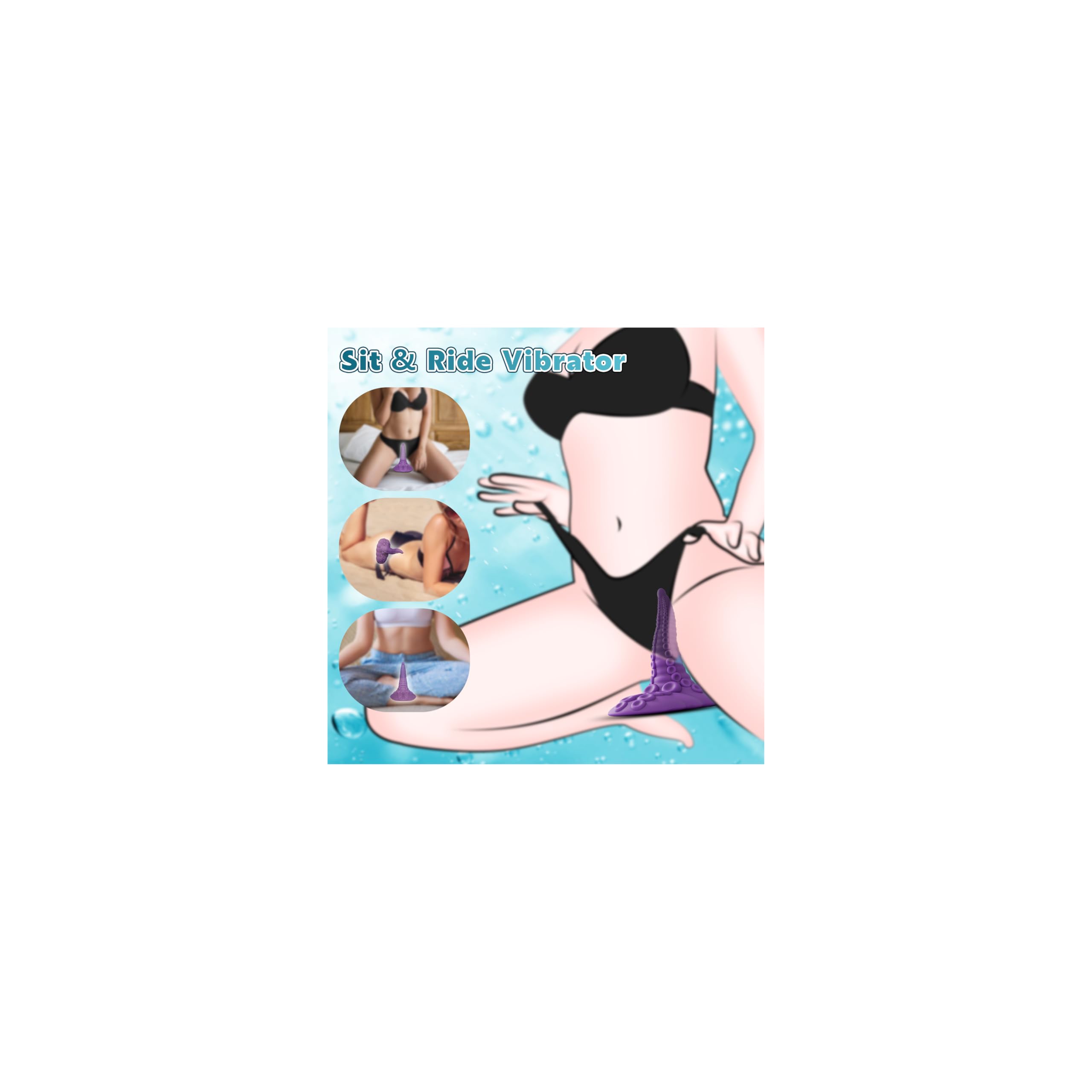 Sex Toys Riding Monster Dildos - Adult Toys Fantasy Tentacle Dildo Vibrator with 10 Modes for G Spot Vagina Anal Stimulation, Vibrating Suction Cup Vibrator Silicone Dragon Dildo, Adult Sex Toys Games