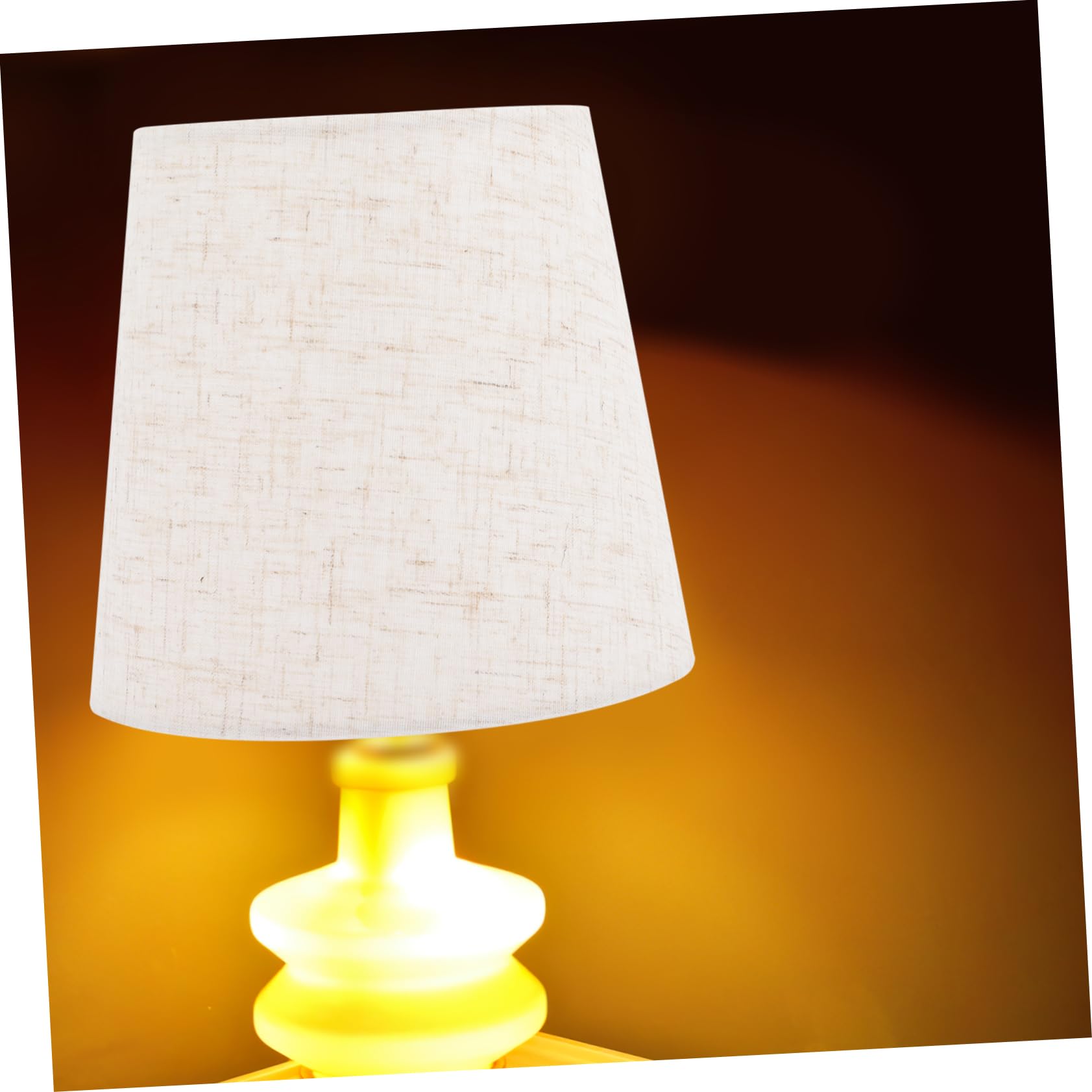 DECOMELODY Decorative Lamp Shades Black White Fabric Lampshade for Table Lamps Home