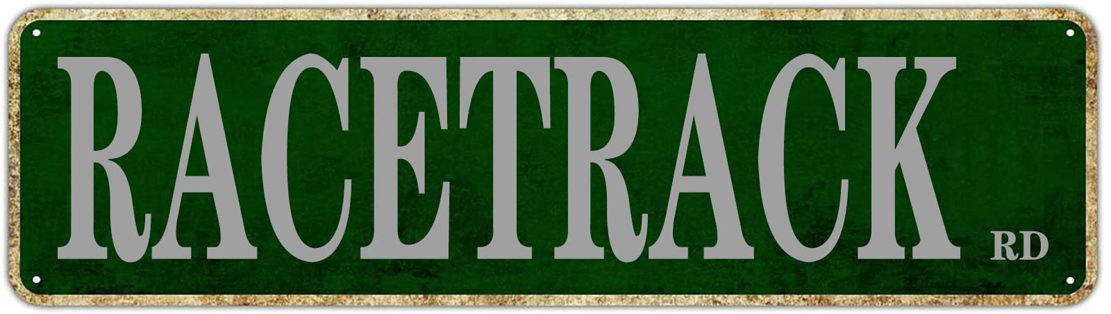 Racetrack Road Retro Tin Signs Aluminum Metal Sign Quotes Home Kitchen Pub Club Wall Yard Pub Club Porch Decor 4x16 Inch