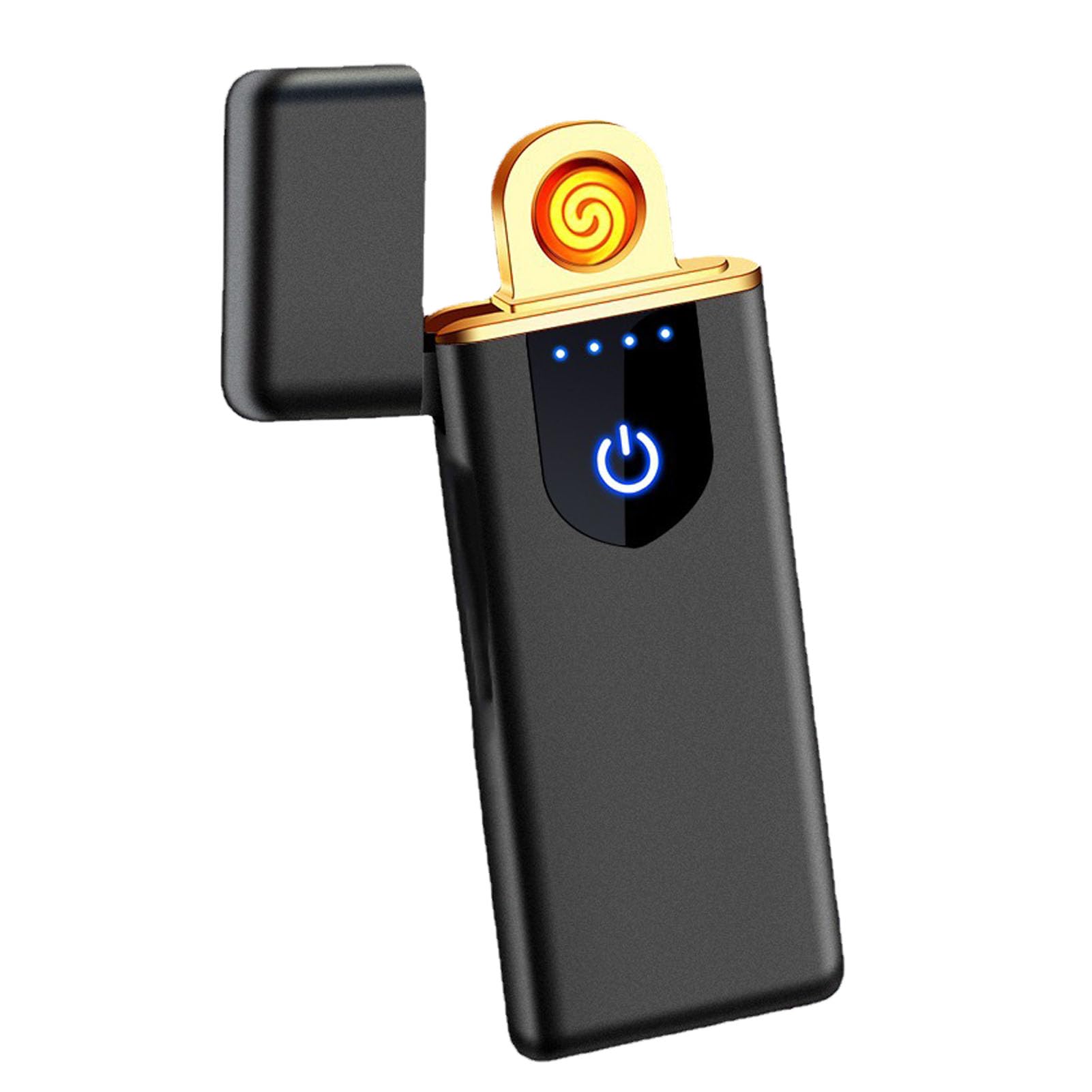 USB Rechargeable Cigarette Lighter Lighter with Double Sided Ignition for Indoor Outdoor Camping Windproof Use