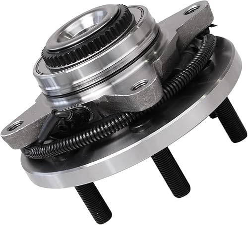 Miniatura 6 de Detroit Axle - Bujes de rodamiento de rueda delantera 4WD para Ford F-150 2015-2017 6 orejetas con ABS, Juego de 2 rodamientos de rueda y bujes 2016