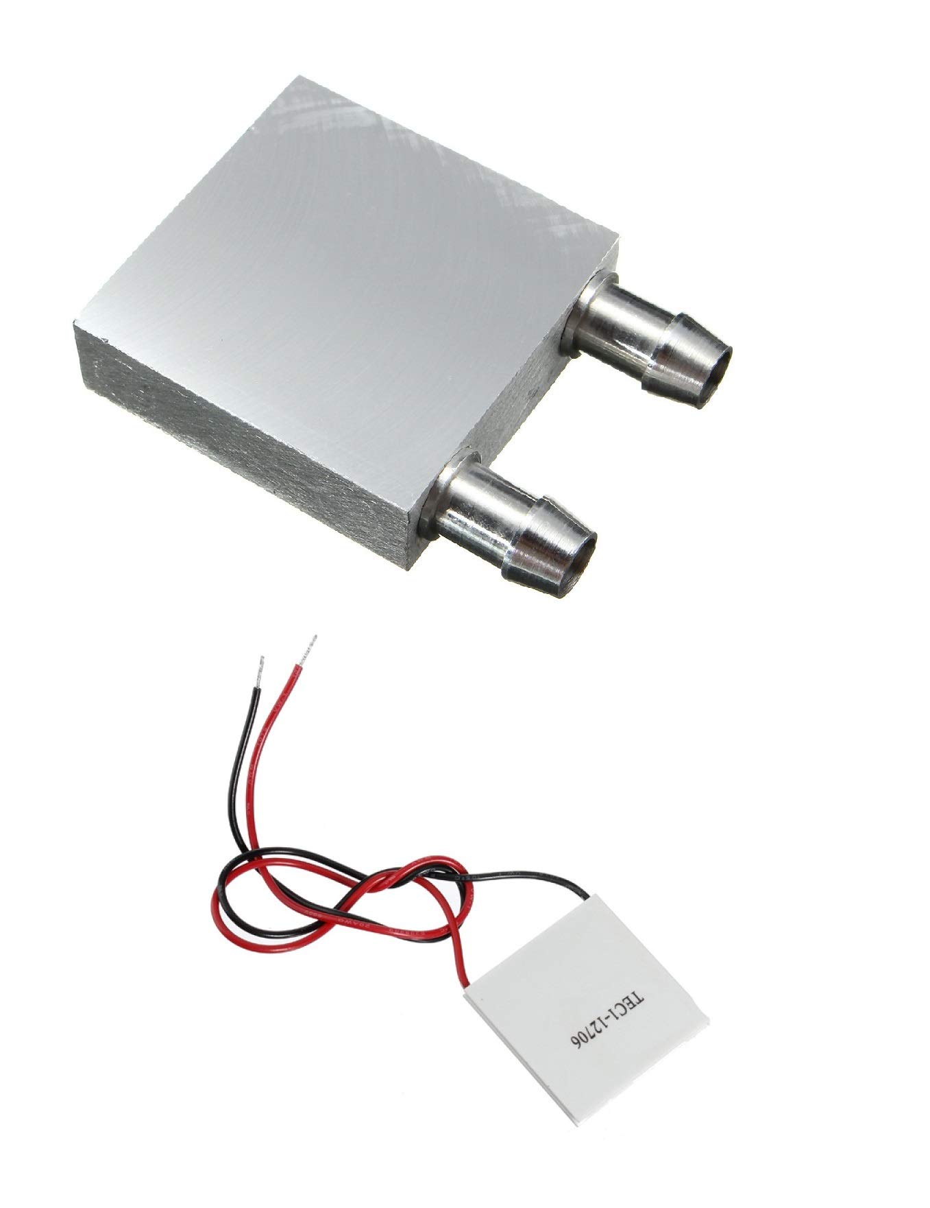 See full amazon price history chart for INVENTO 1Pcs Peltier Aluminum Water Cooling Block 40x40x12mm + Tec1-12706 12V 60W Thermoelectric Cooler Peltier Plate Module INVENTO 1Pcs Peltier Aluminum Water Cooling Block 40x40x12mm + Tec1-12706 12V 60W Thermoelectric Cooler Peltier Plate Module (B07WZ6G1YX) Amazon Price History, Amazon Price Tracker