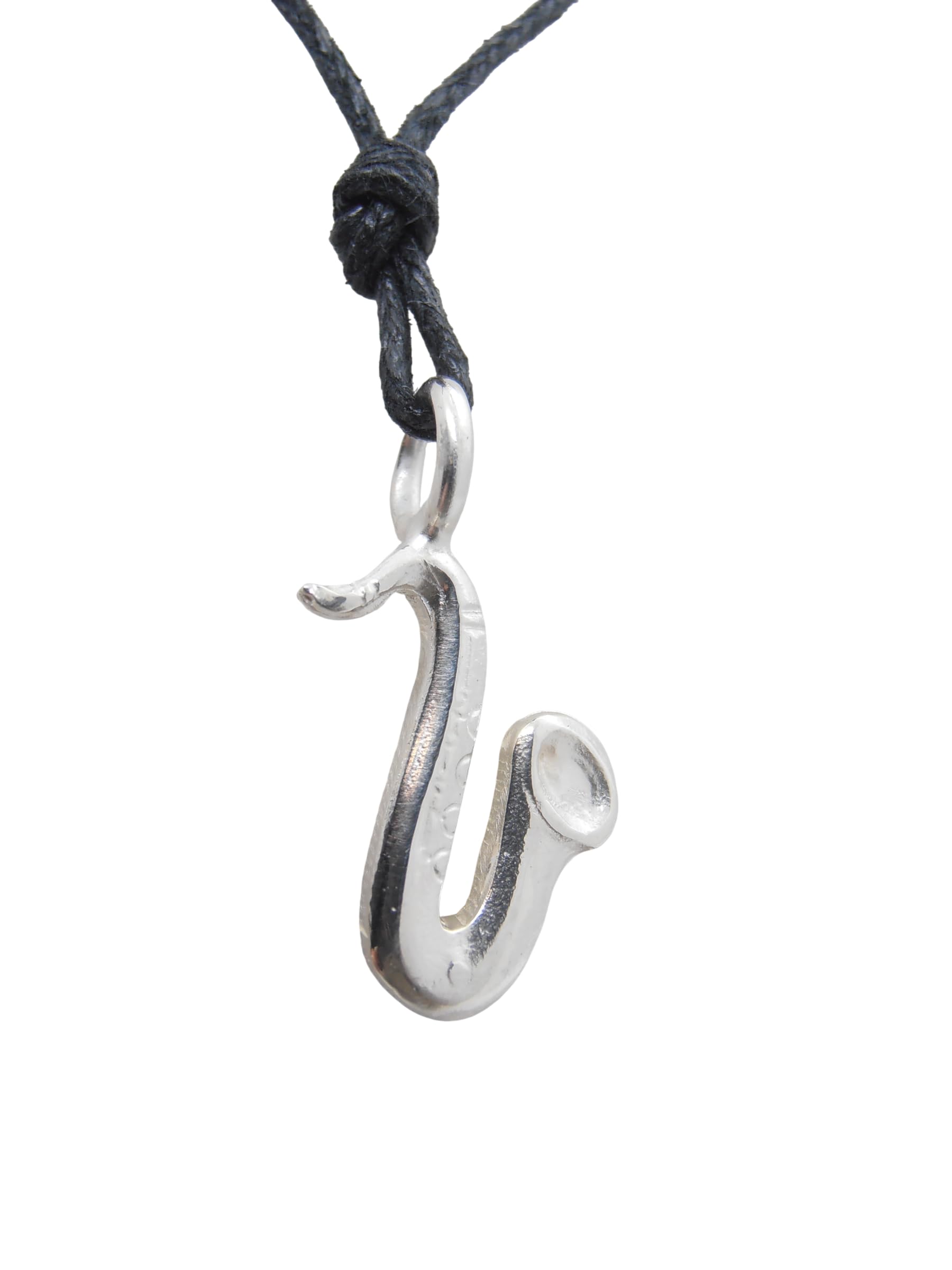 Sassofono : Ciondolo in Argento 925 - Pendente Sax - Musica - Musicista - Strumento Musicale